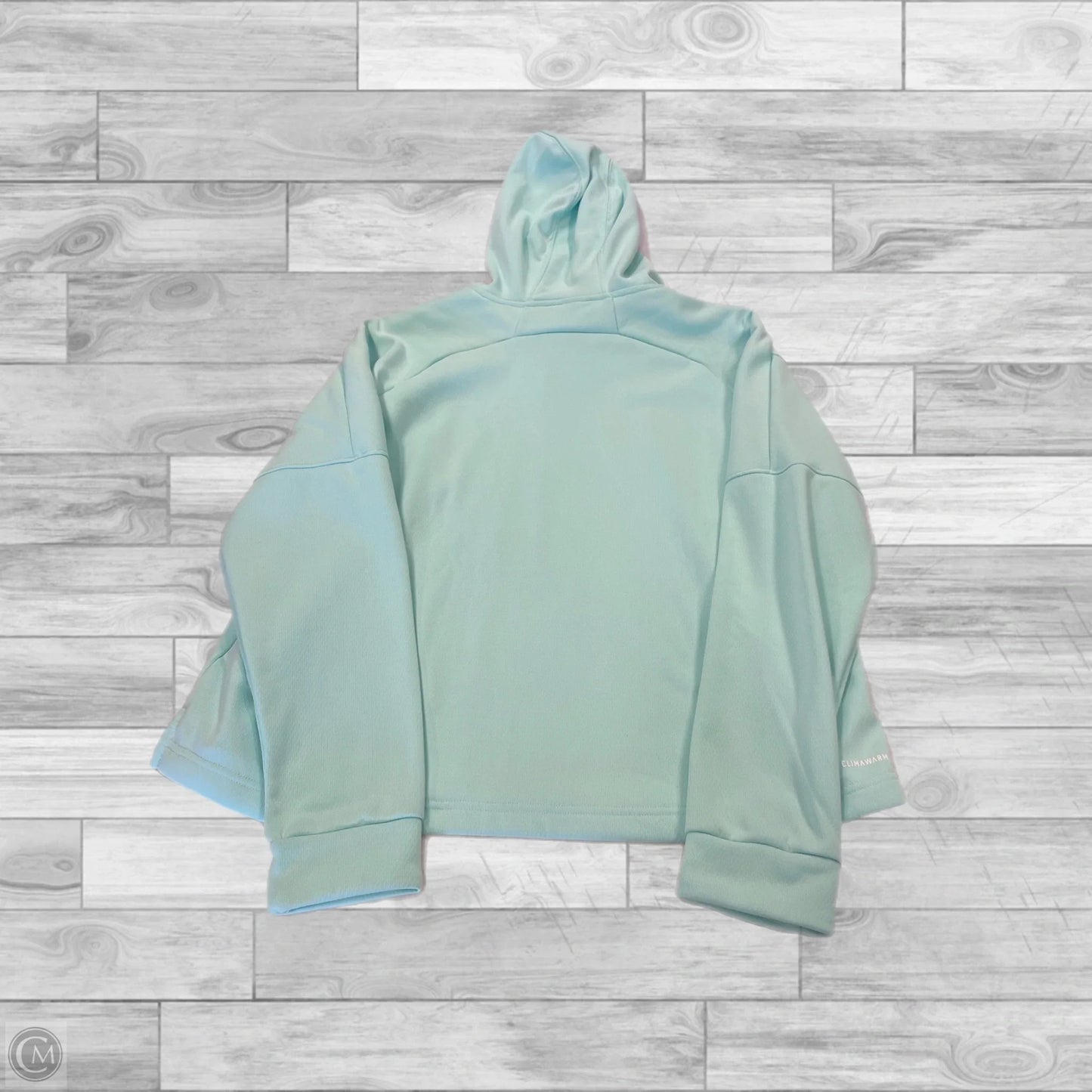 Sweatshirt Hoodie By Adidas In Teal, Size: Xl