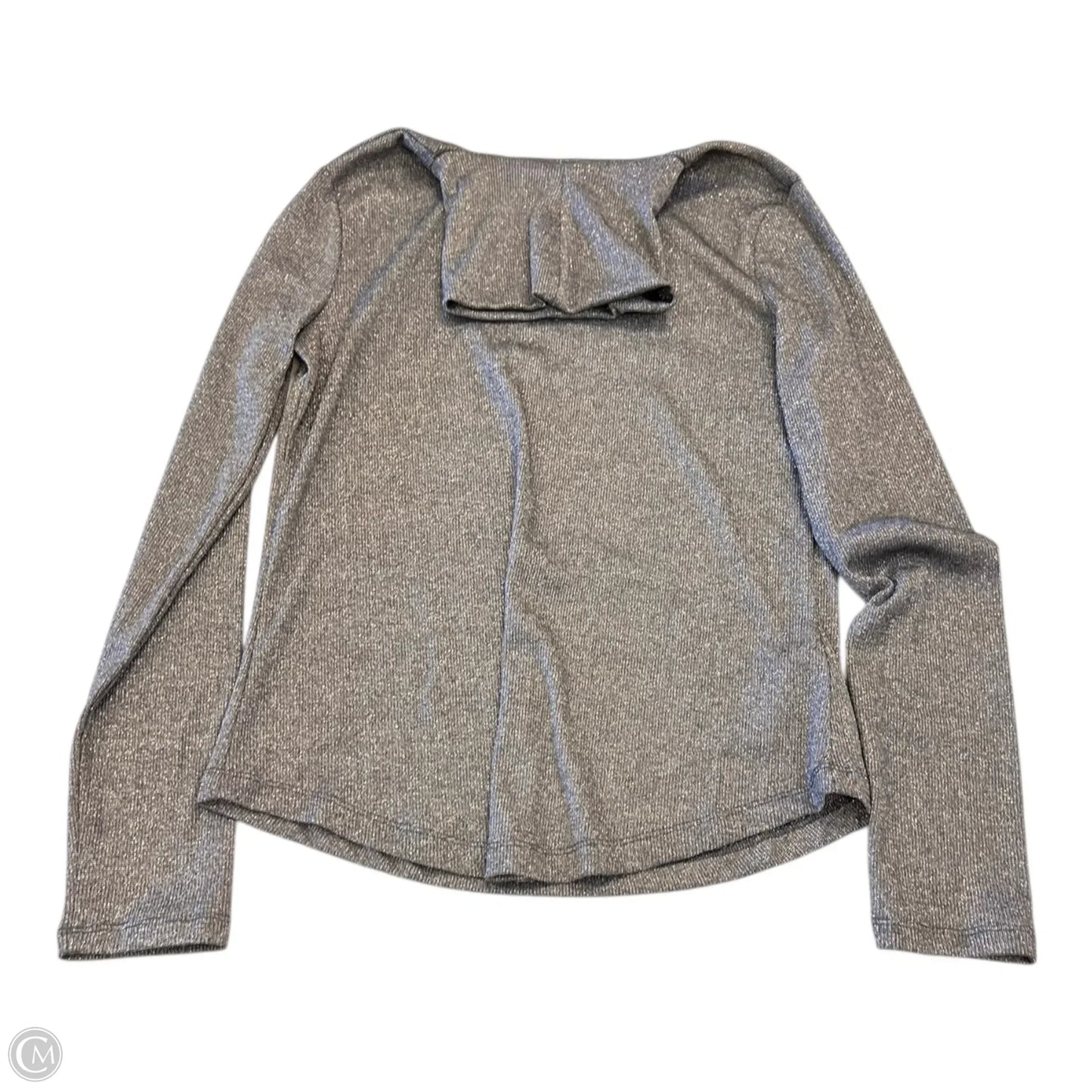 Top Long Sleeve By Gap In Silver, Size: M