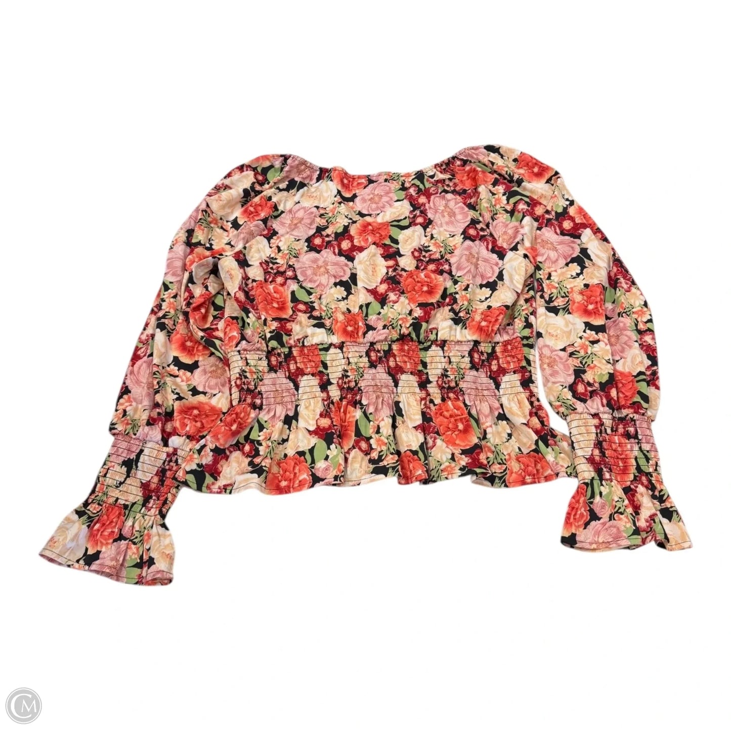 Top Long Sleeve By Inc In Floral Print, Size: L