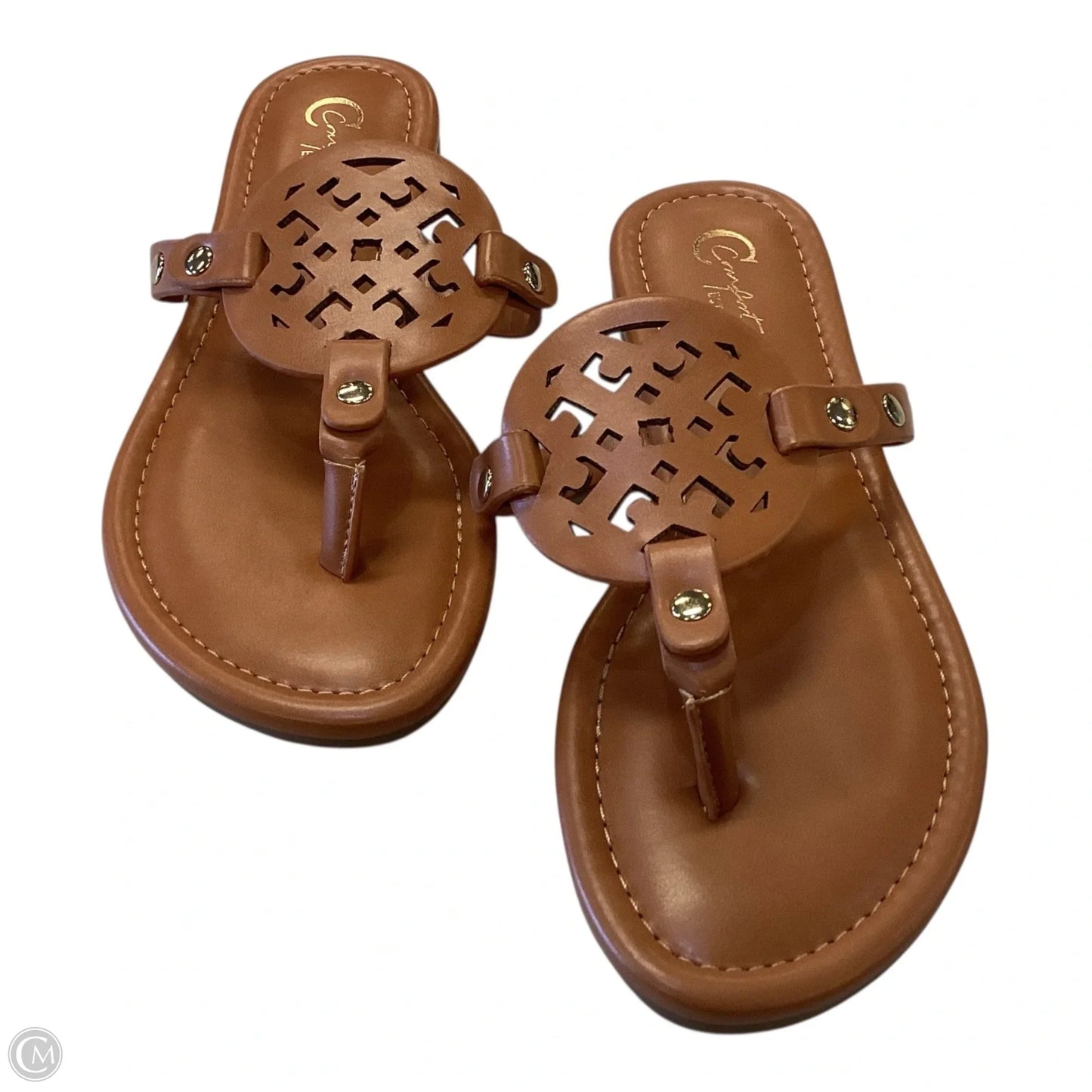 Sandals Flats By Cato In Brown, Size: 8