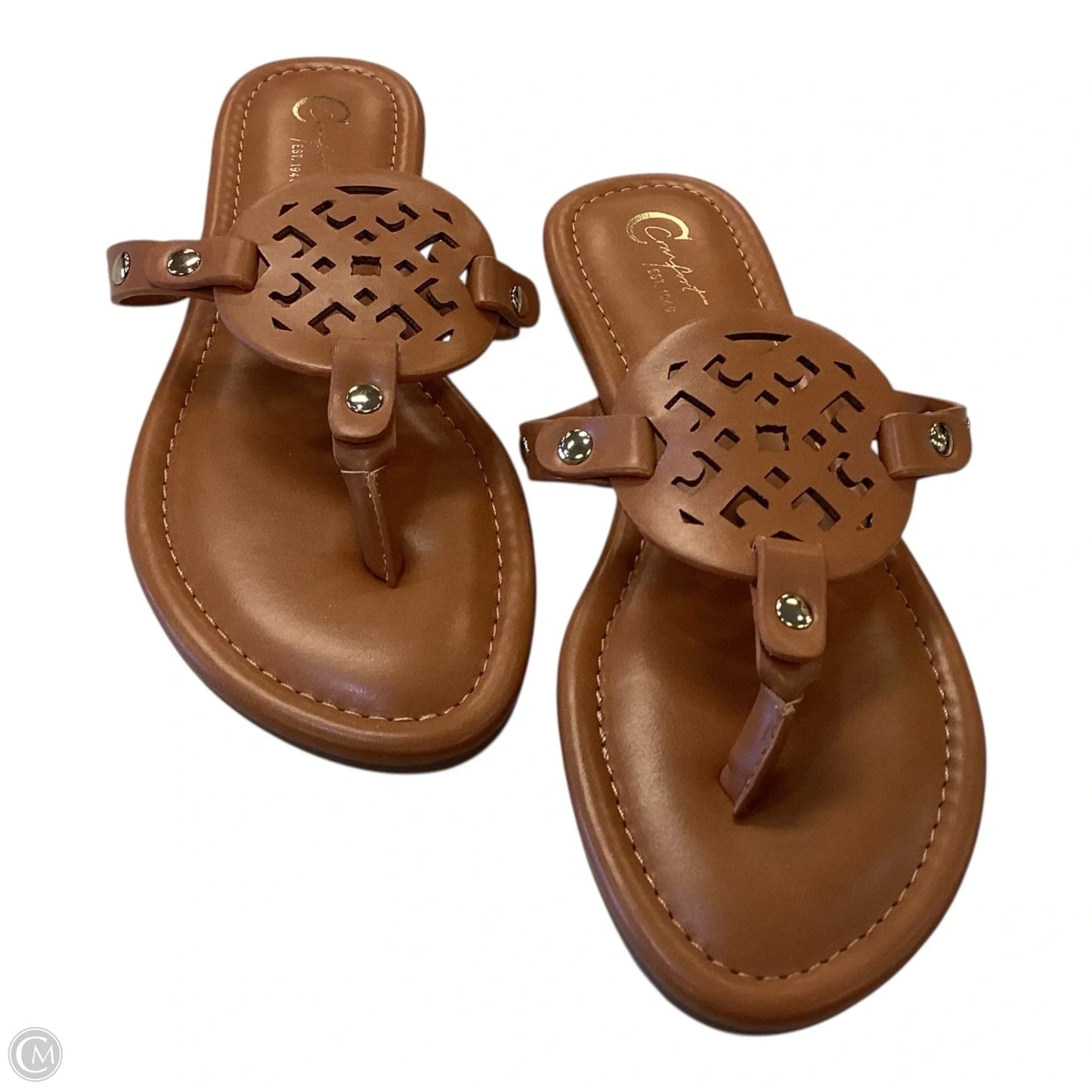 Sandals Flats By Cato In Brown, Size: 6