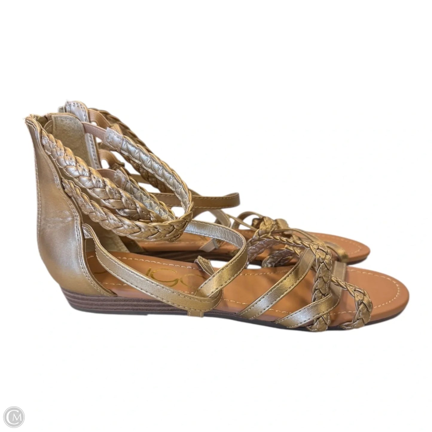 Shoes Flats By Sugar In Gold, Size: 8
