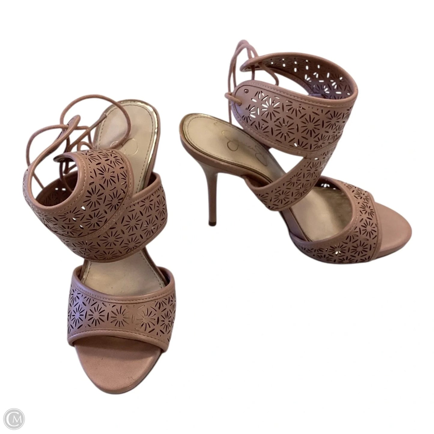 Sandals Heels Stiletto By Jessica Simpson In Mauve, Size: 7