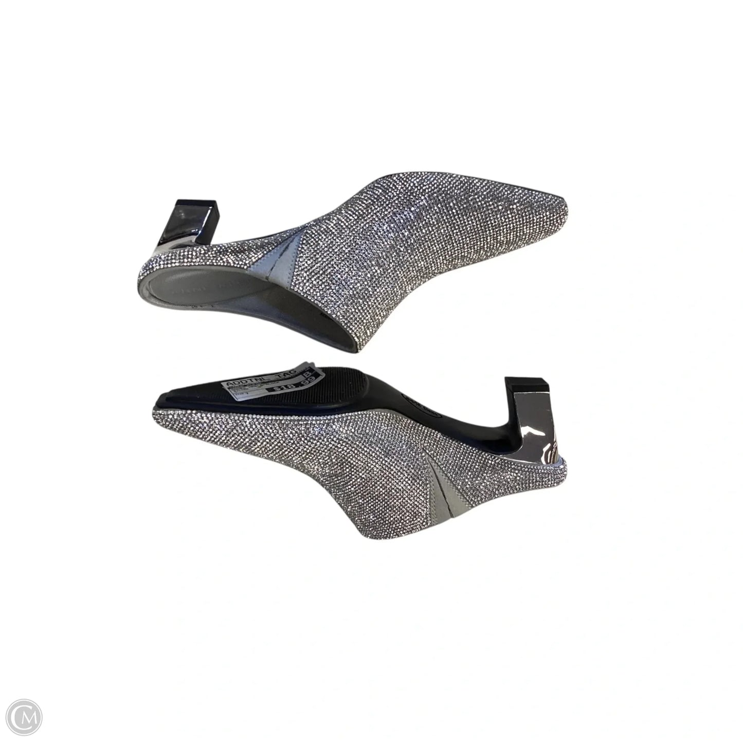 Shoes Heels Block By Anne Klein In Silver, Size: 7