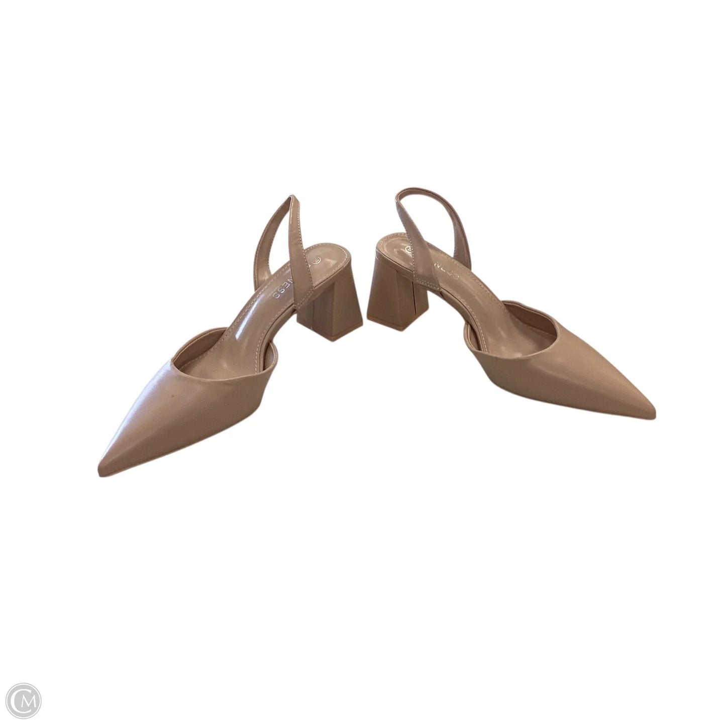 Shoes Heels Block By Clothes Mentor In Tan, Size: 10