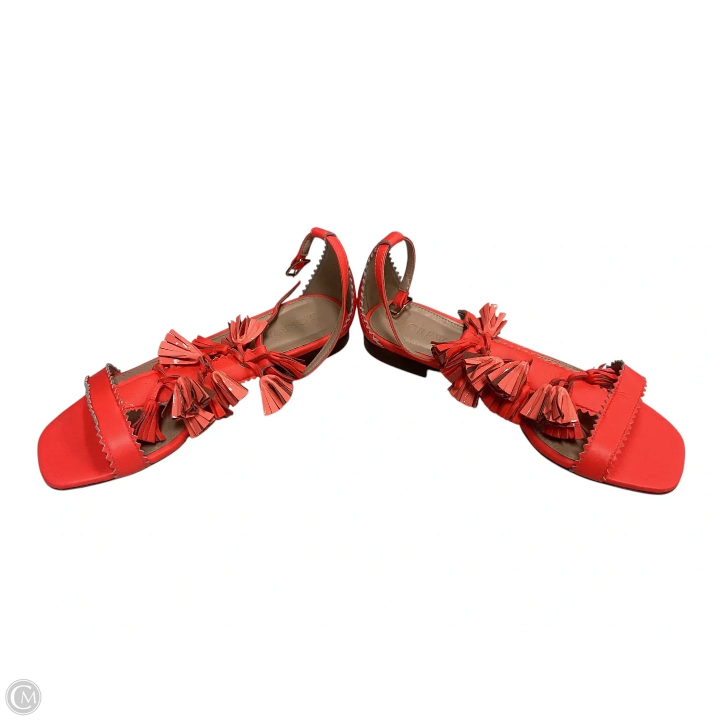 Sandals Flats By J. Crew In Coral, Size: 7