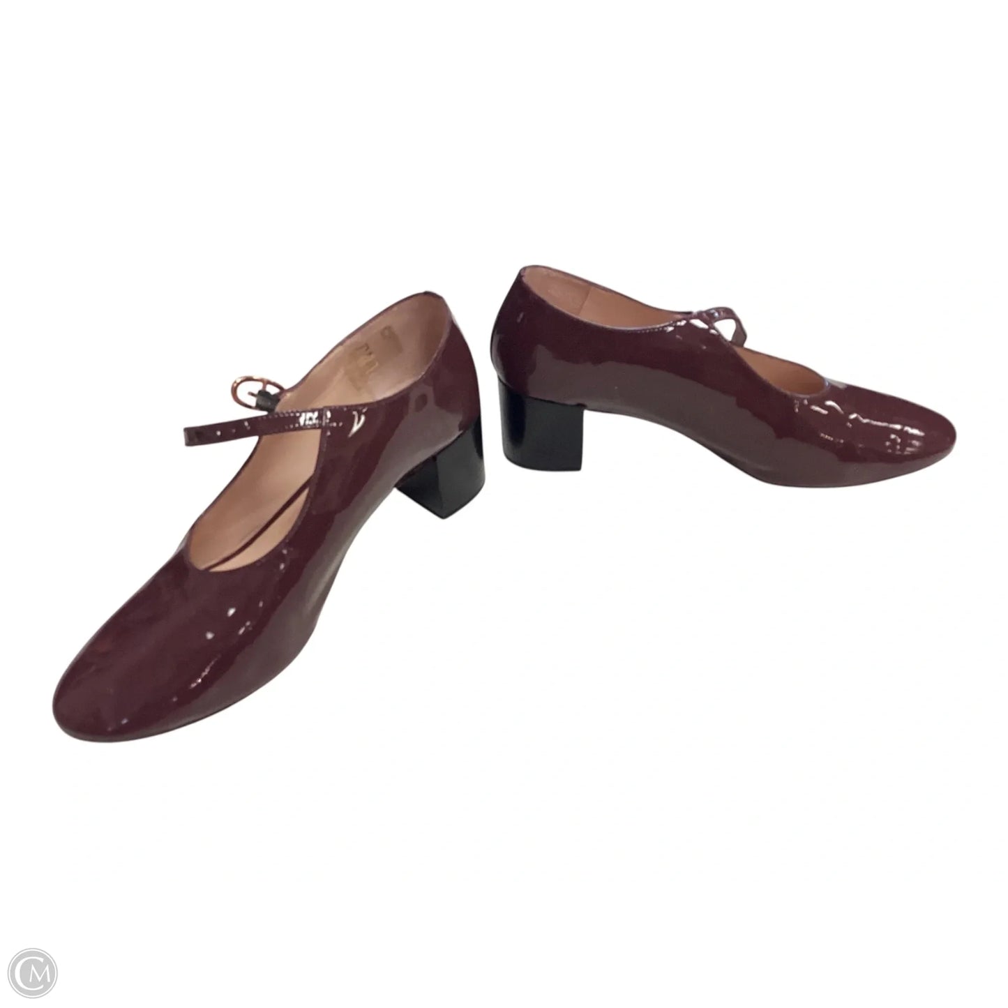 Shoes Heels Block By Cma In Maroon, Size: 8