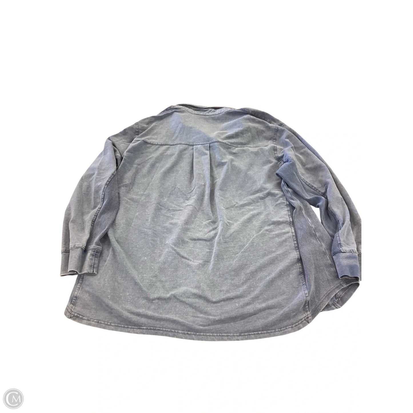 Top Long Sleeve By Jane And Delancey In Blue, Size: 1x