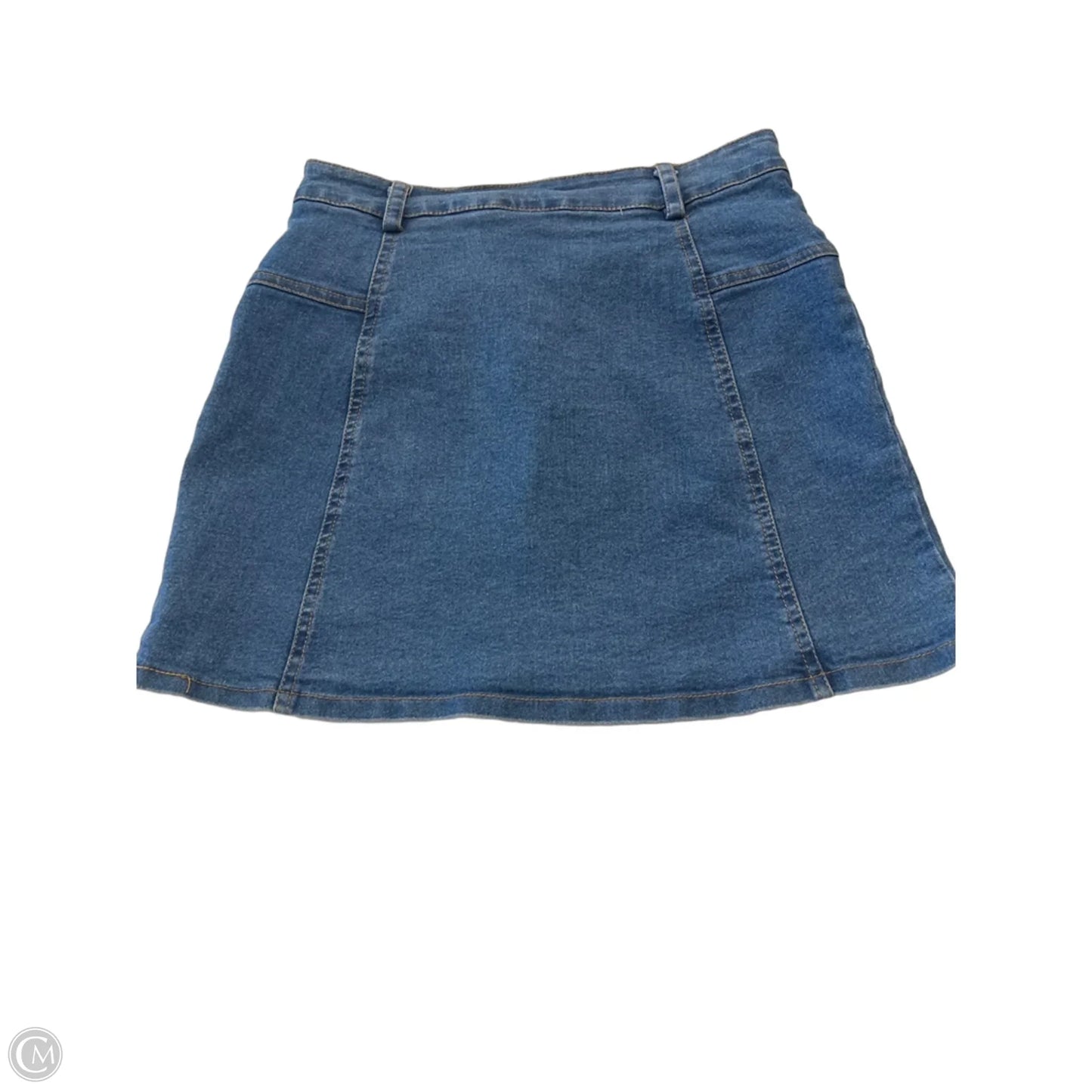 Skirt Mini & Short By Jolie & Joy In Blue Denim, Size: M