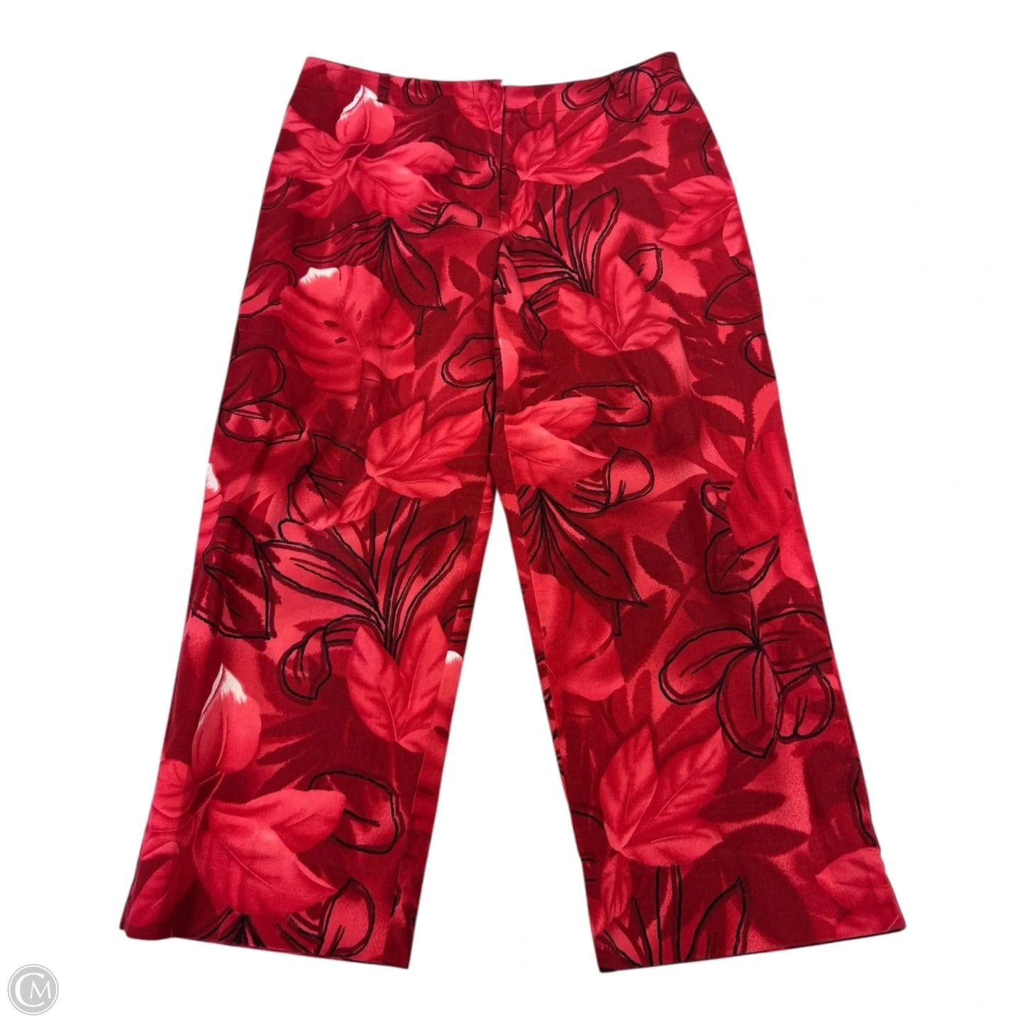 Capris By Worthington In Red, Size: 10petite