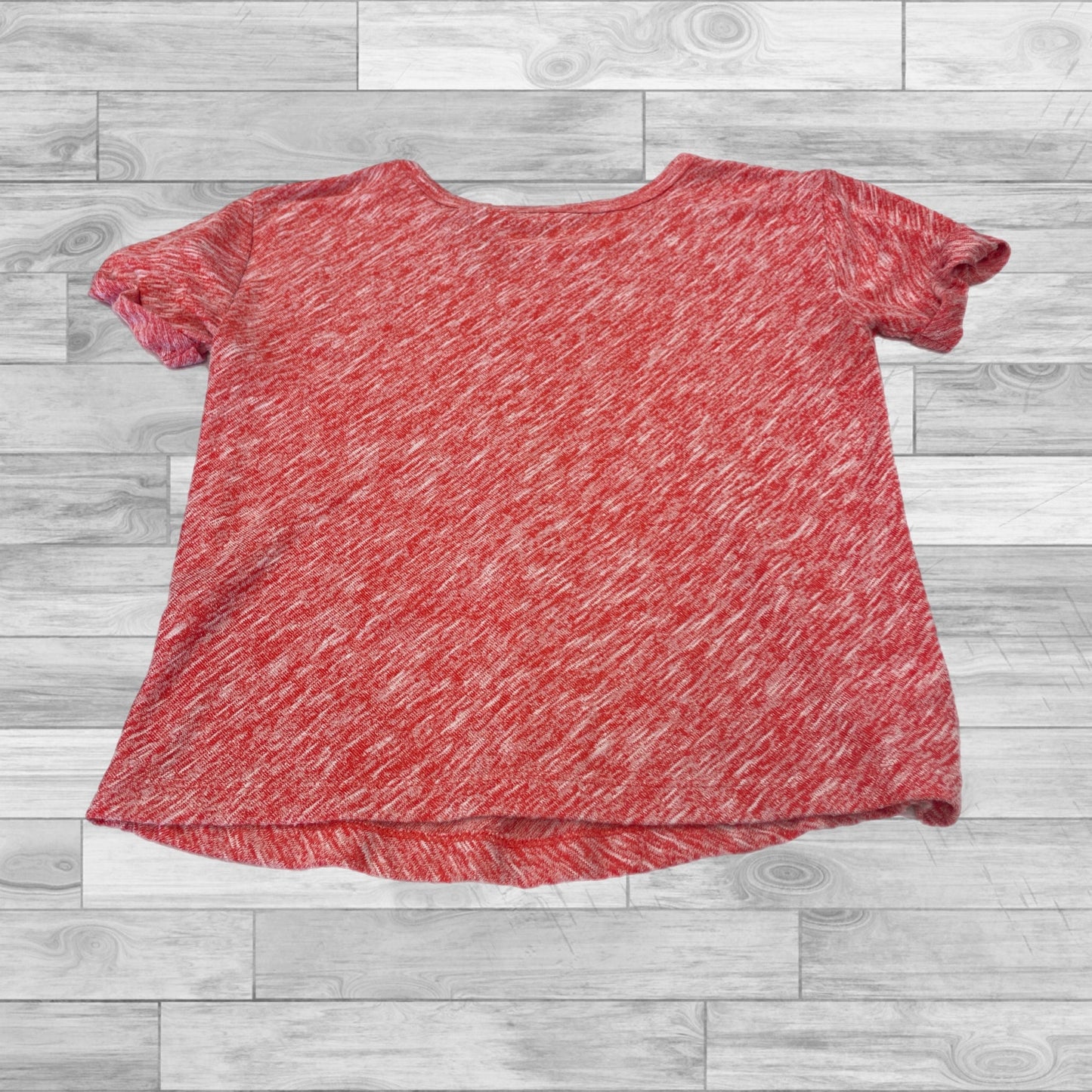 Red Top Short Sleeve Loft, Size Xs