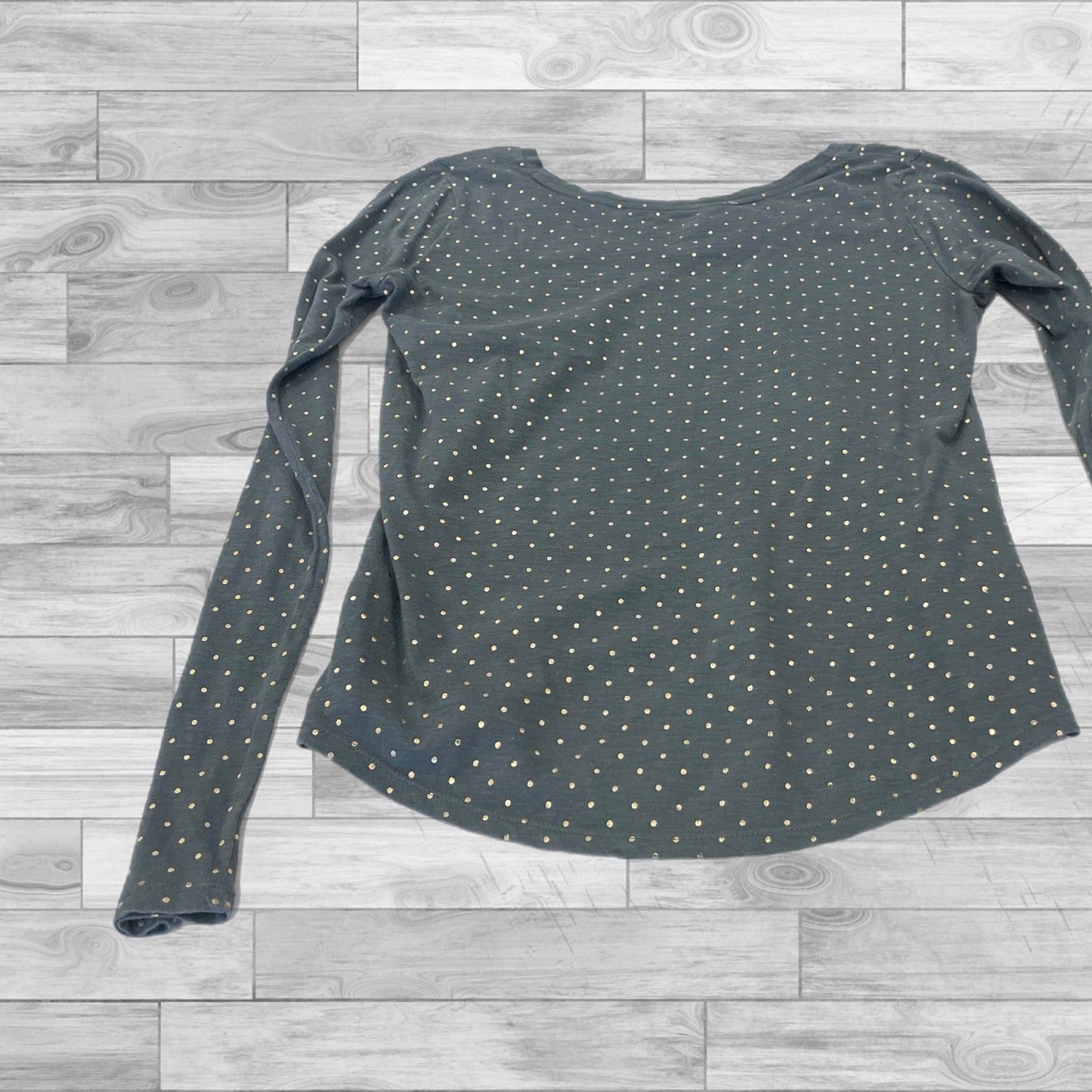Green Top Long Sleeve Basic Loft, Size Xs