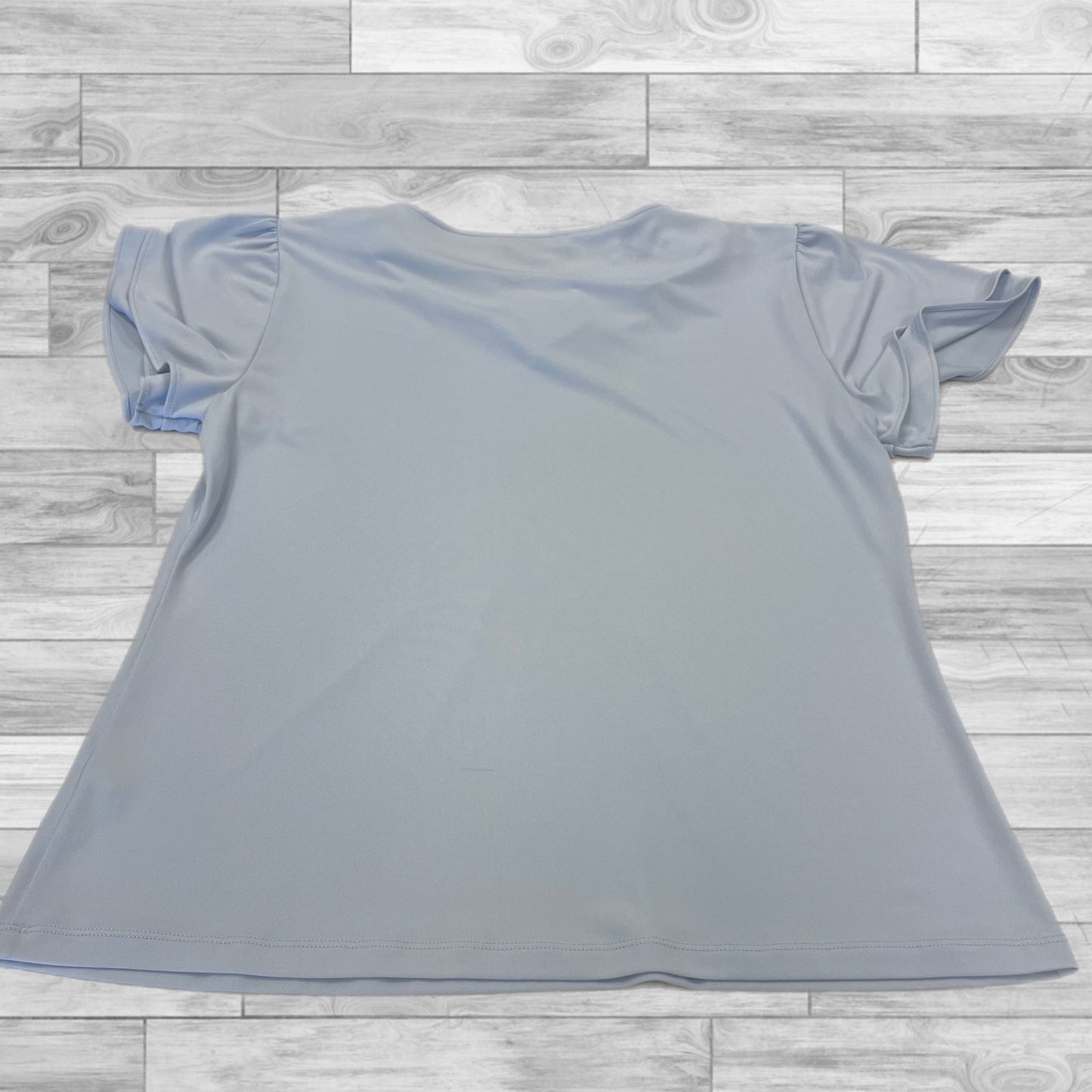 Top Short Sleeve By Calvin Klein In Blue, Size: L