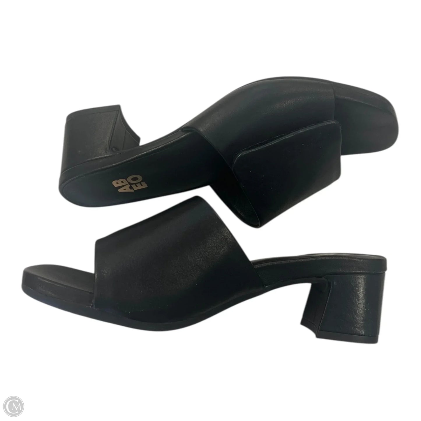 Sandals Heels Block By Abeo In Black, Size: 6.5