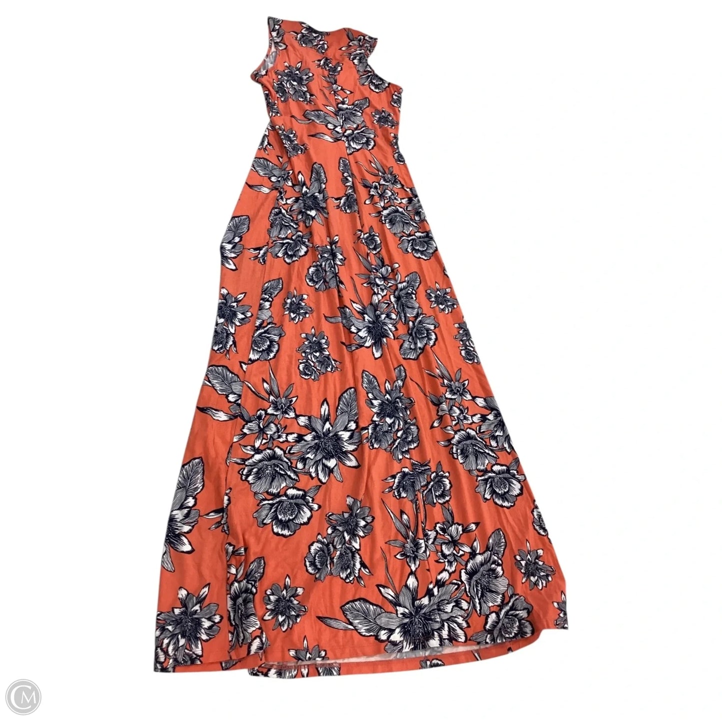 Dress Casual Maxi By Tommy Bahama In Blue & Orange, Size: S