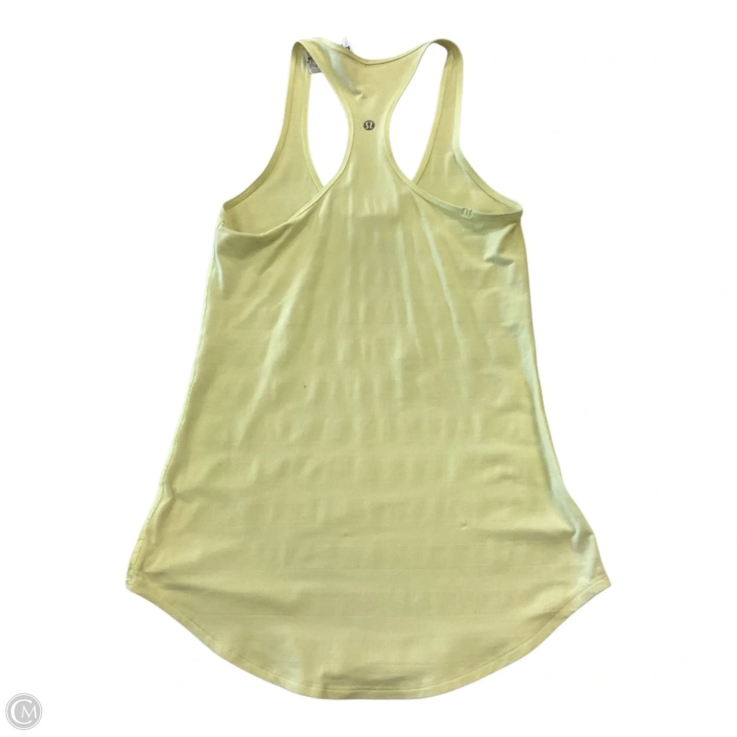 Athletic Tank Top By Lululemon In Yellow, Size: M