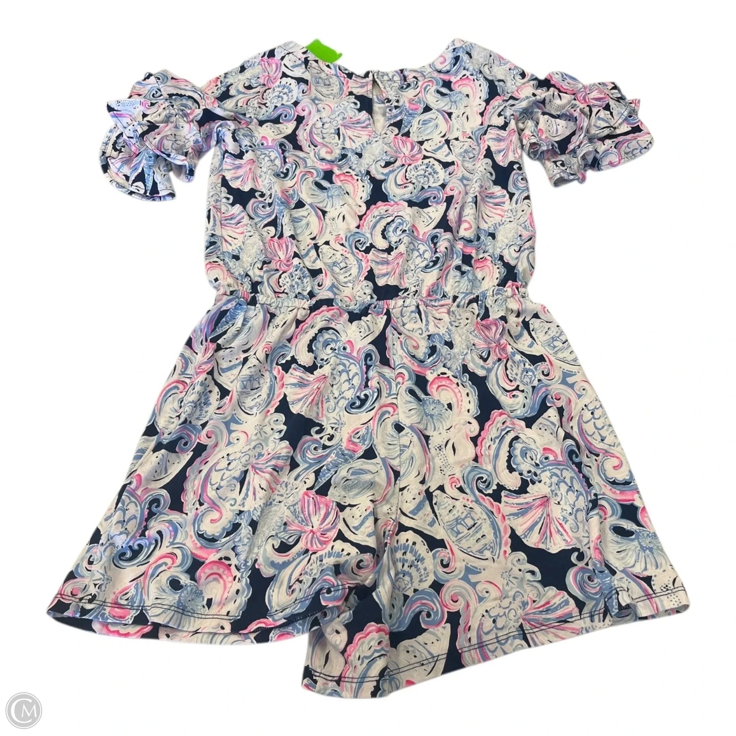 Romper Designer By Lilly Pulitzer In Blue & Pink, Size: S