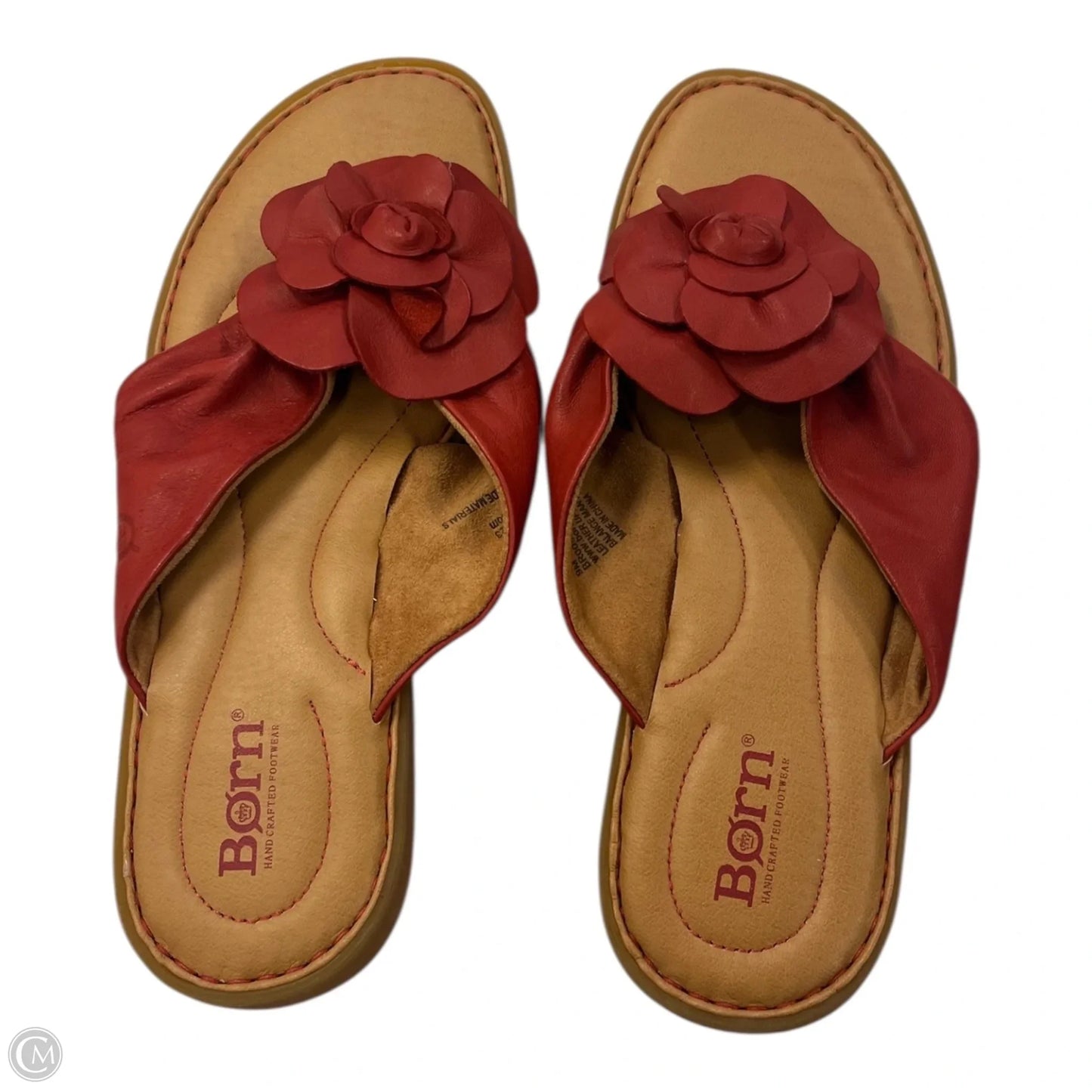 Sandals Flip Flops By Born In Brown & Red, Size: 9