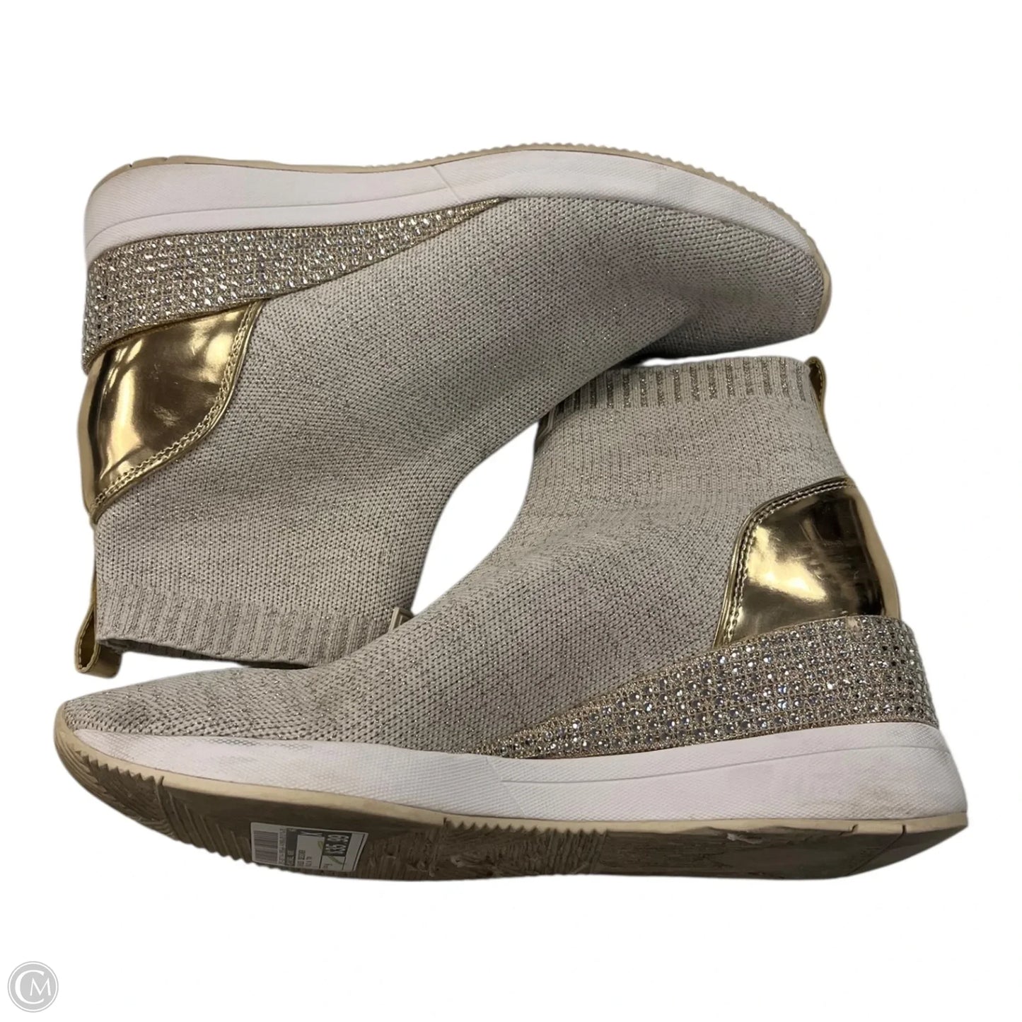 Shoes Designer By Michael Kors In Gold & Tan, Size: 9