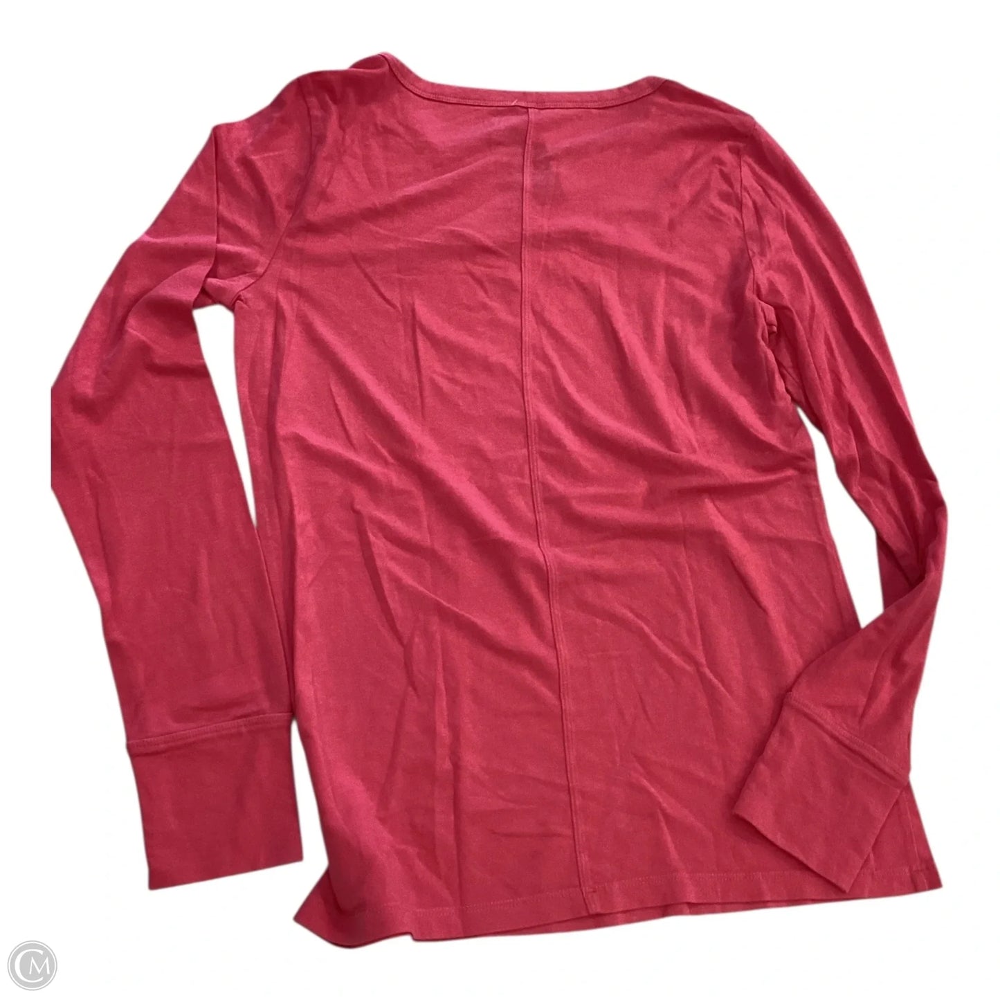 Top Long Sleeve Basic By Gap In Pink, Size: M