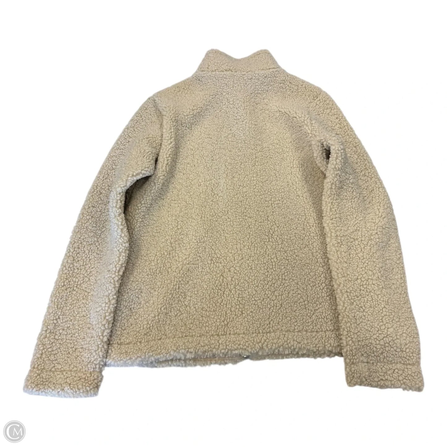 Jacket Faux Fur & Sherpa By H&m In Tan, Size: S