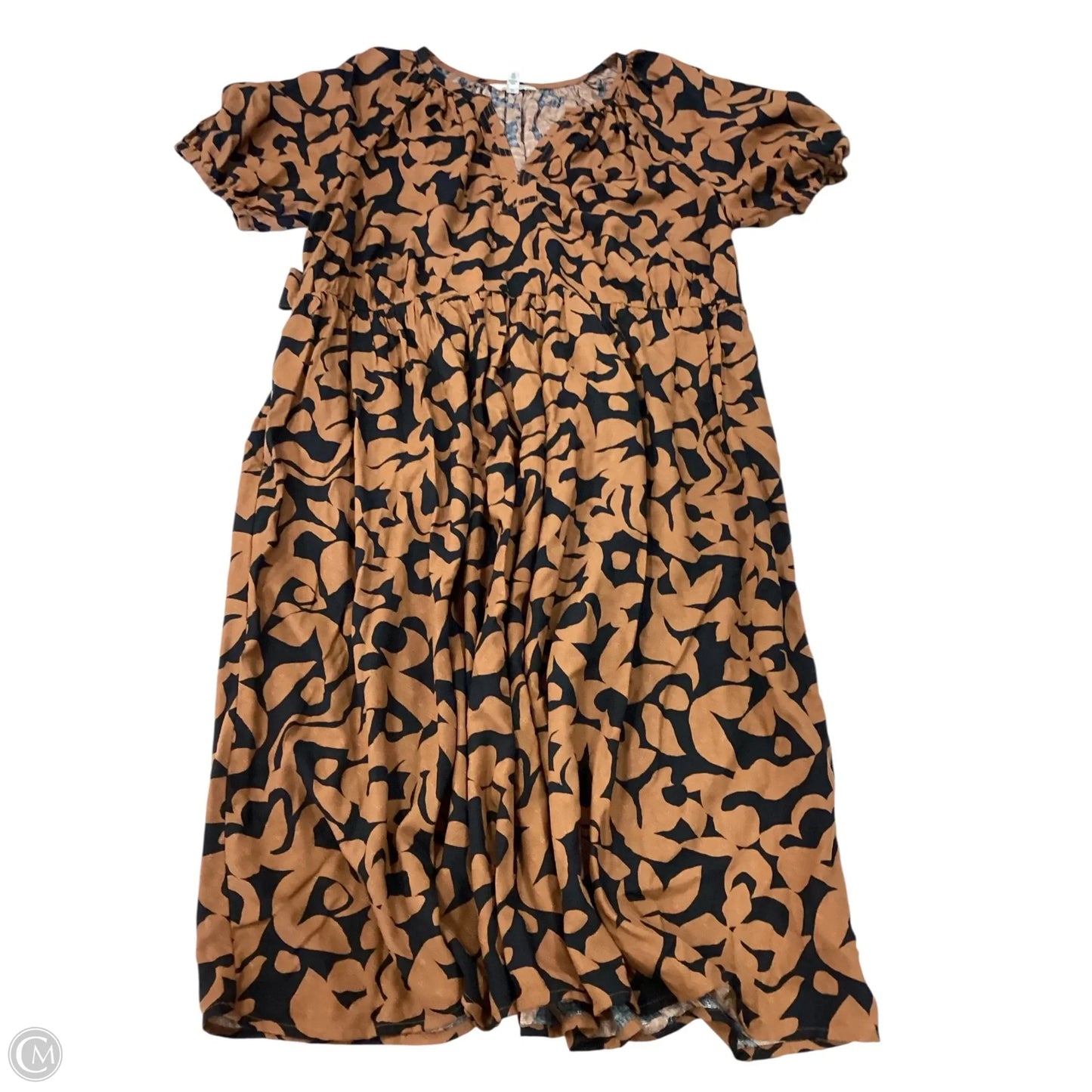 Dress Casual Maxi By Terra & Sky In Black & Brown, Size: 14