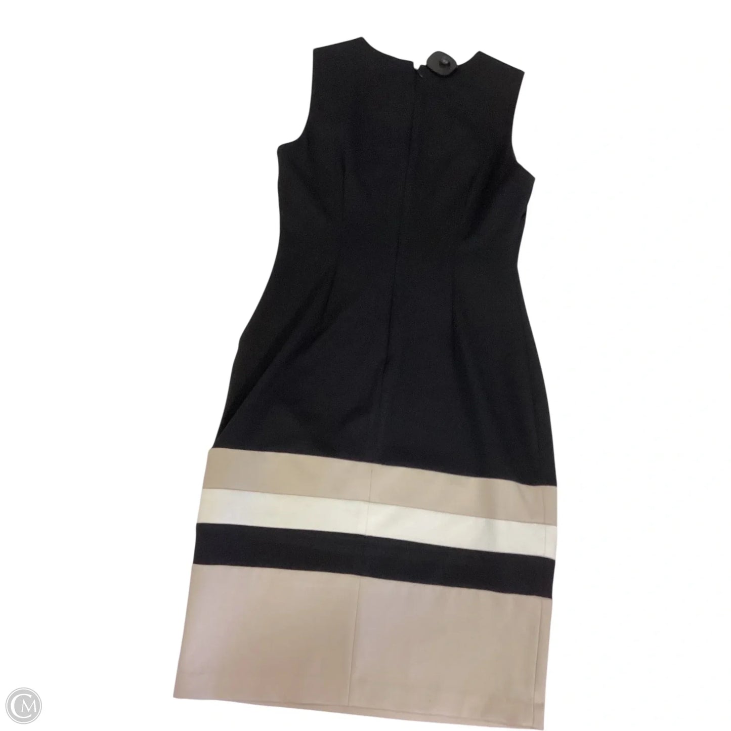 Dress Work By Calvin Klein In Black & Brown, Size: M