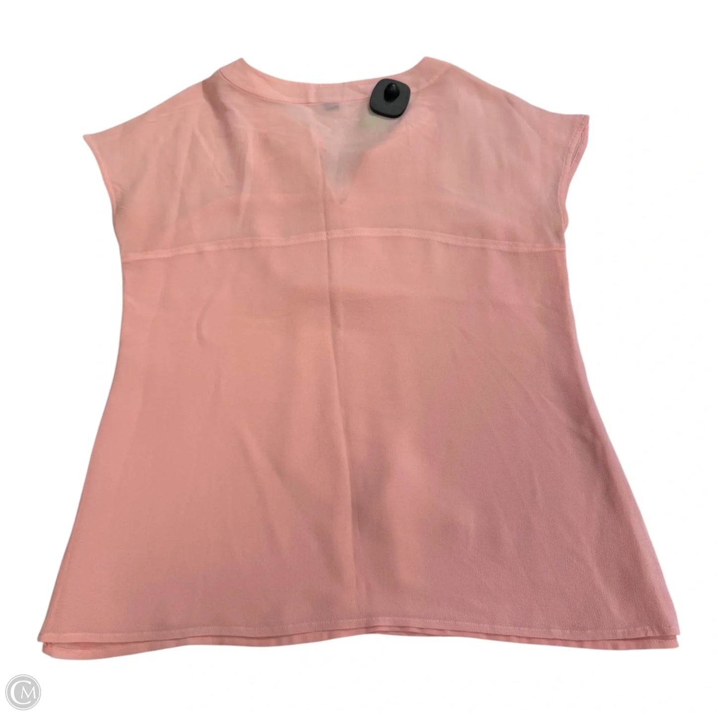 Blouse Short Sleeve By Ann Taylor In Pink, Size: S