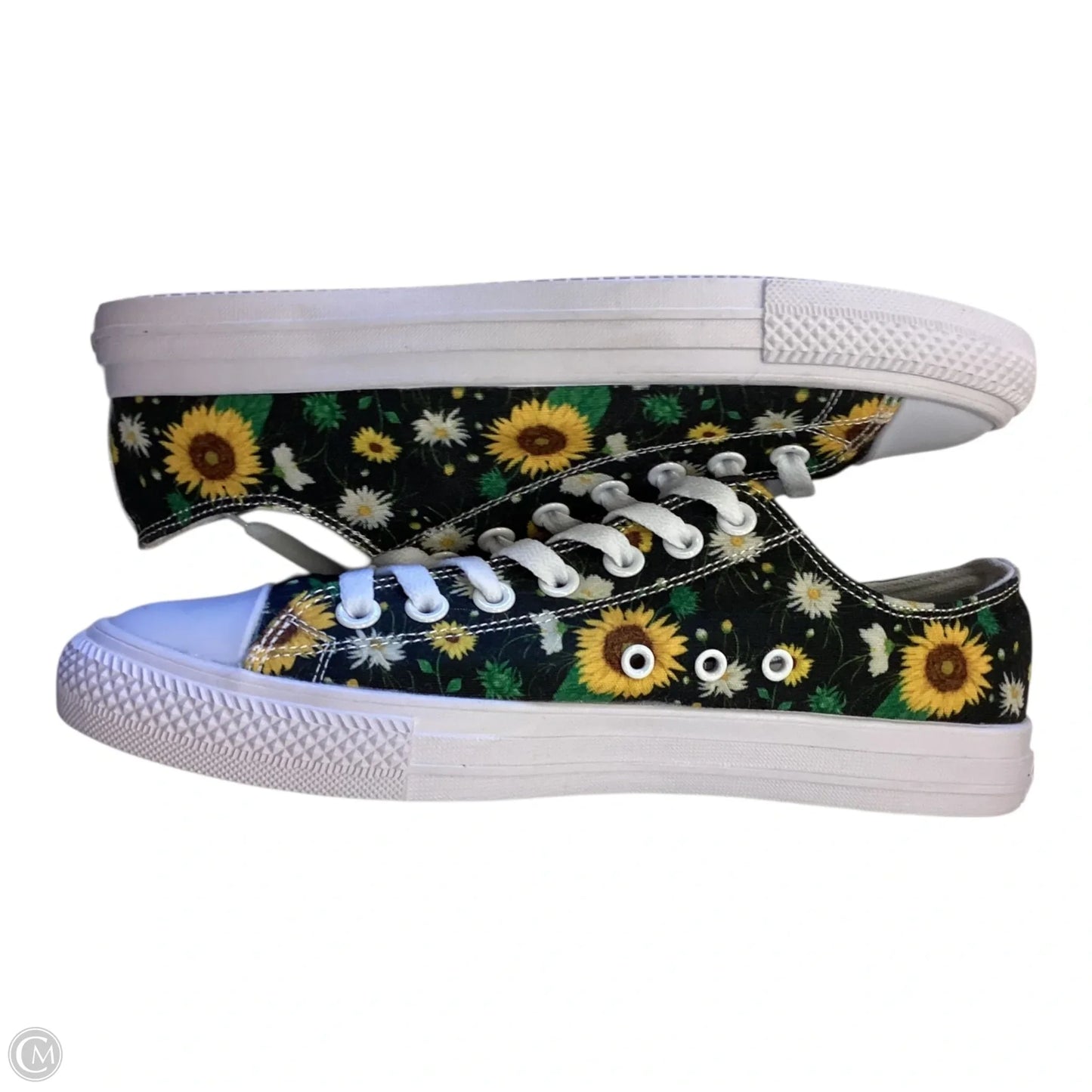 Shoes Sneakers By Clothes Mentor In Black & Yellow, Size: 8.5