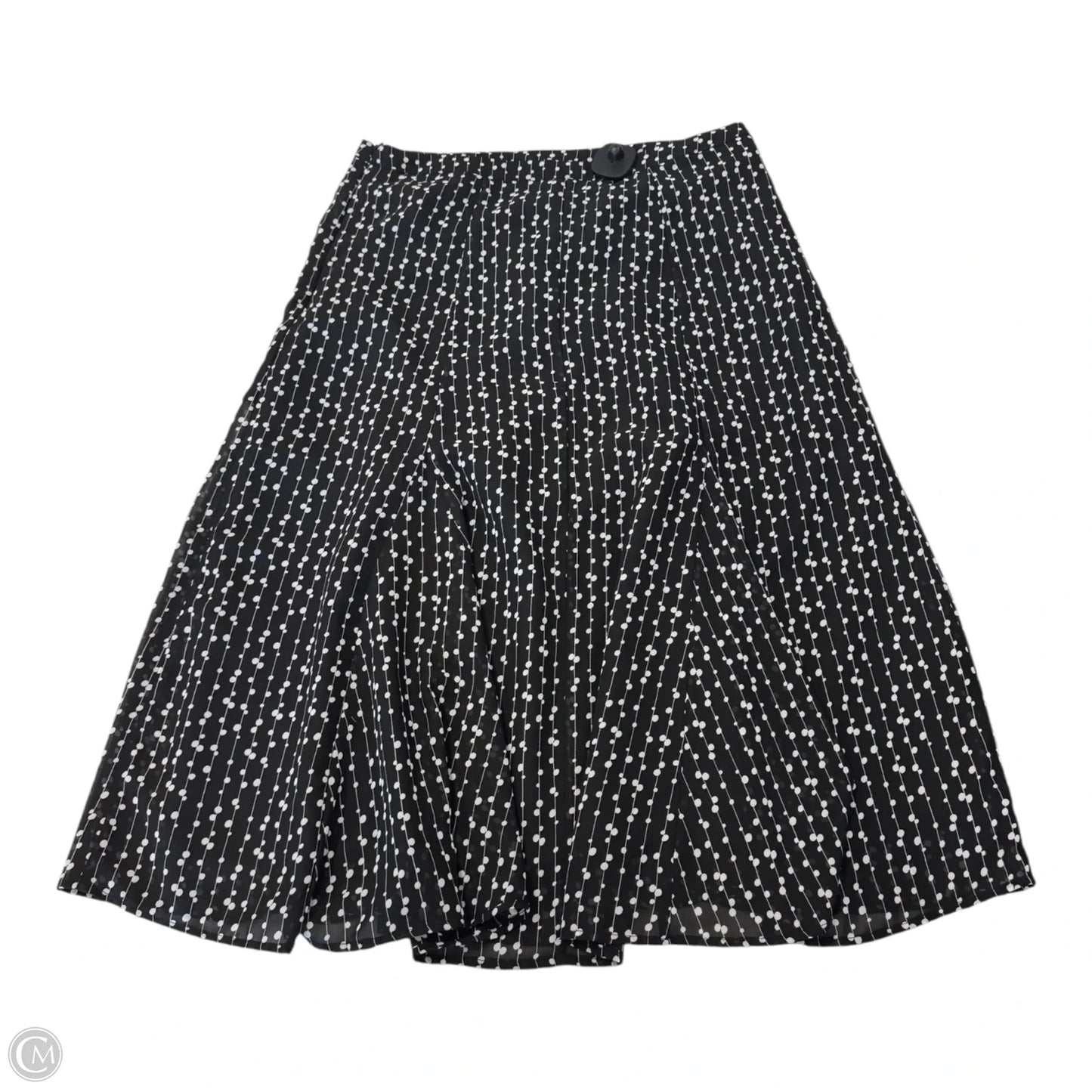 Skirt Maxi By Clothes Mentor In Black & White, Size: 14
