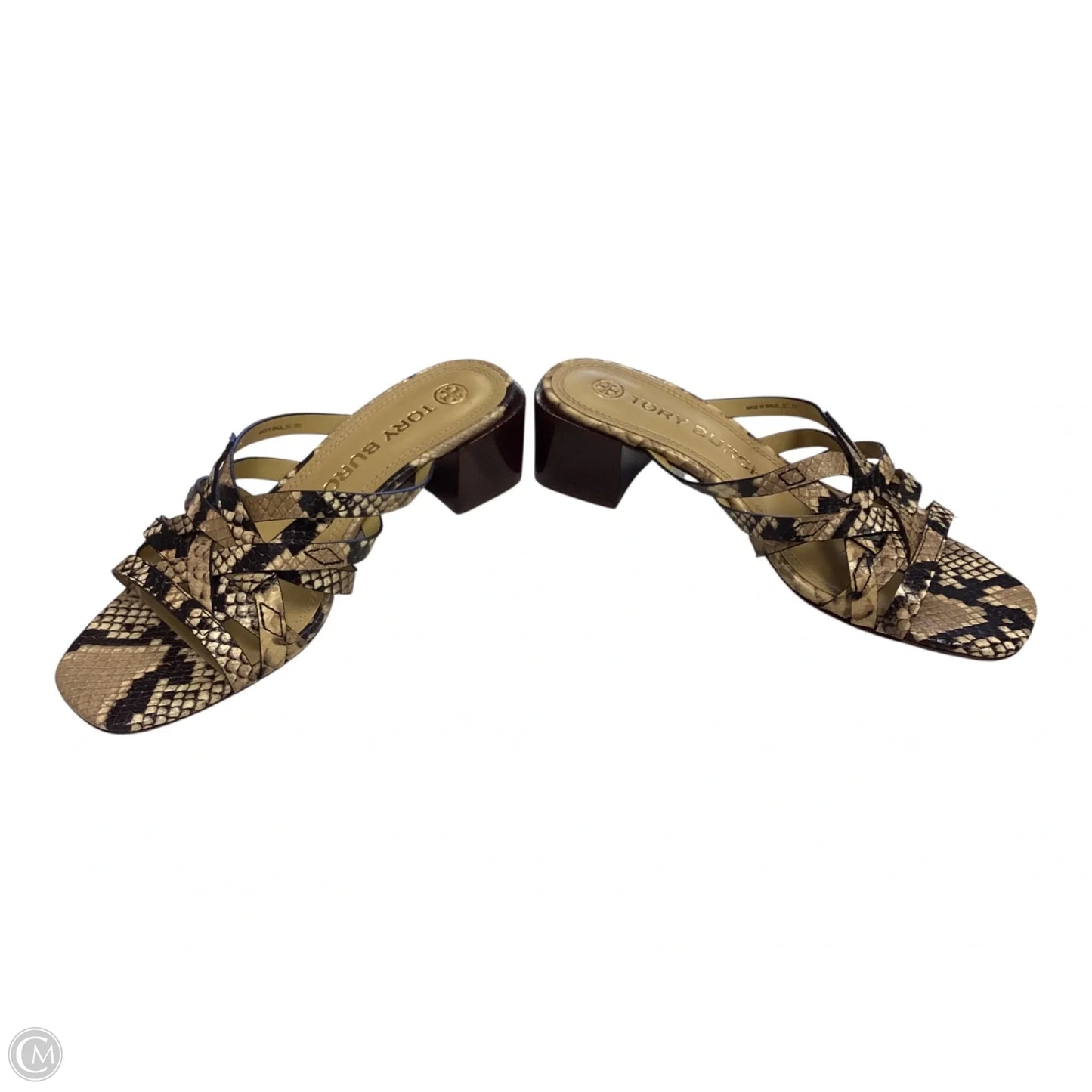 Sandals Designer By Tory Burch In Animal Print, Size: 8