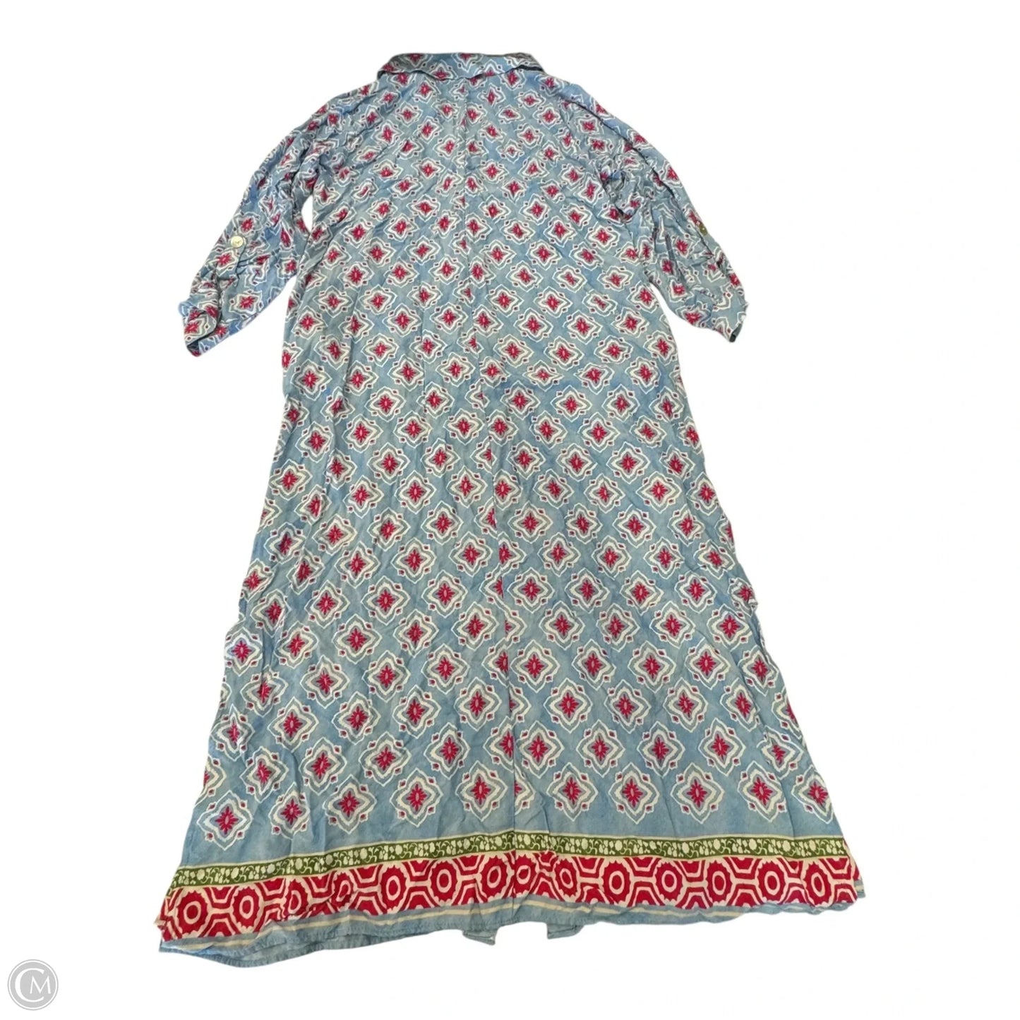 Dress Casual Maxi By Zara In Blue & Pink, Size: S