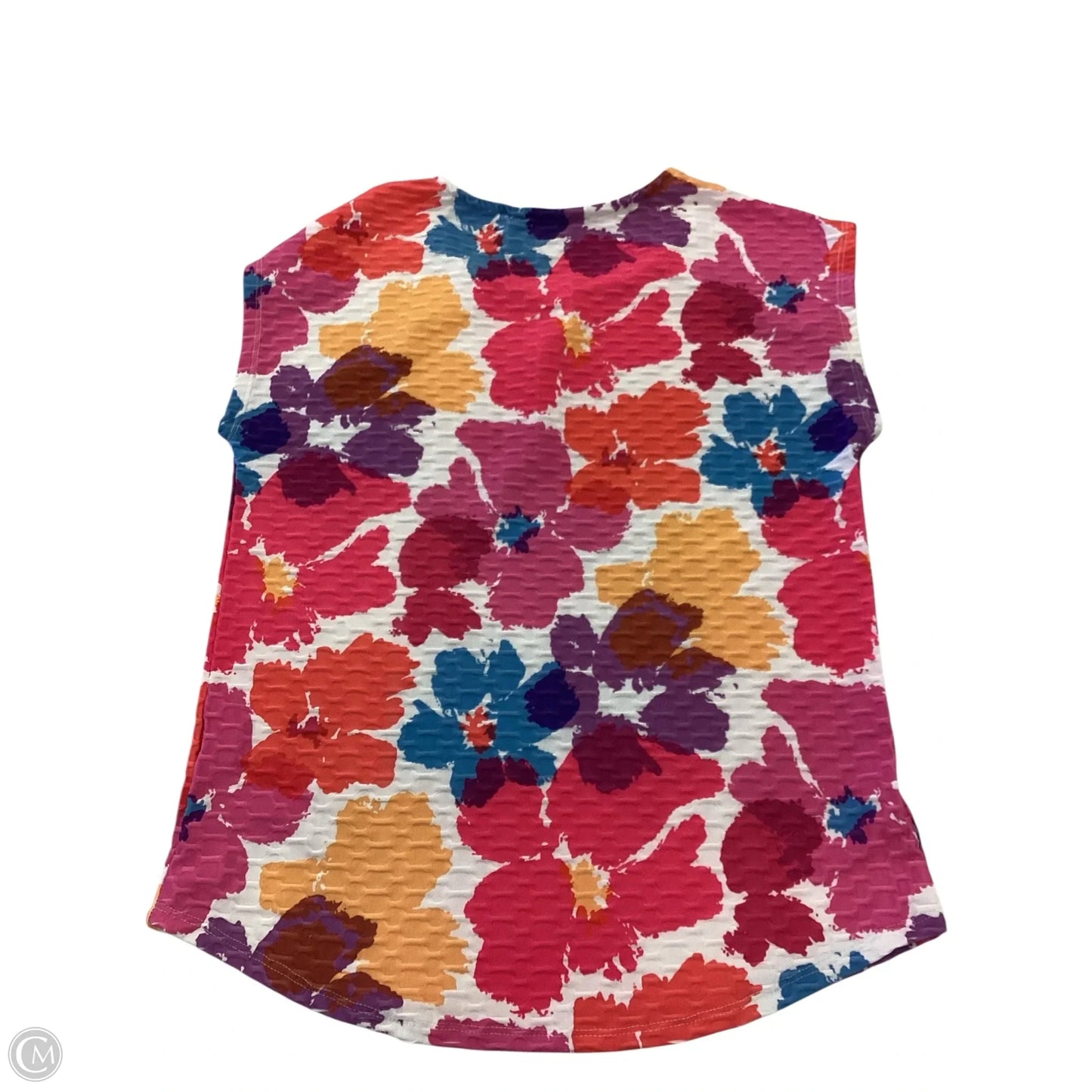 Top Sleeveless By Clothes Mentor In Floral Print, Size: Mp