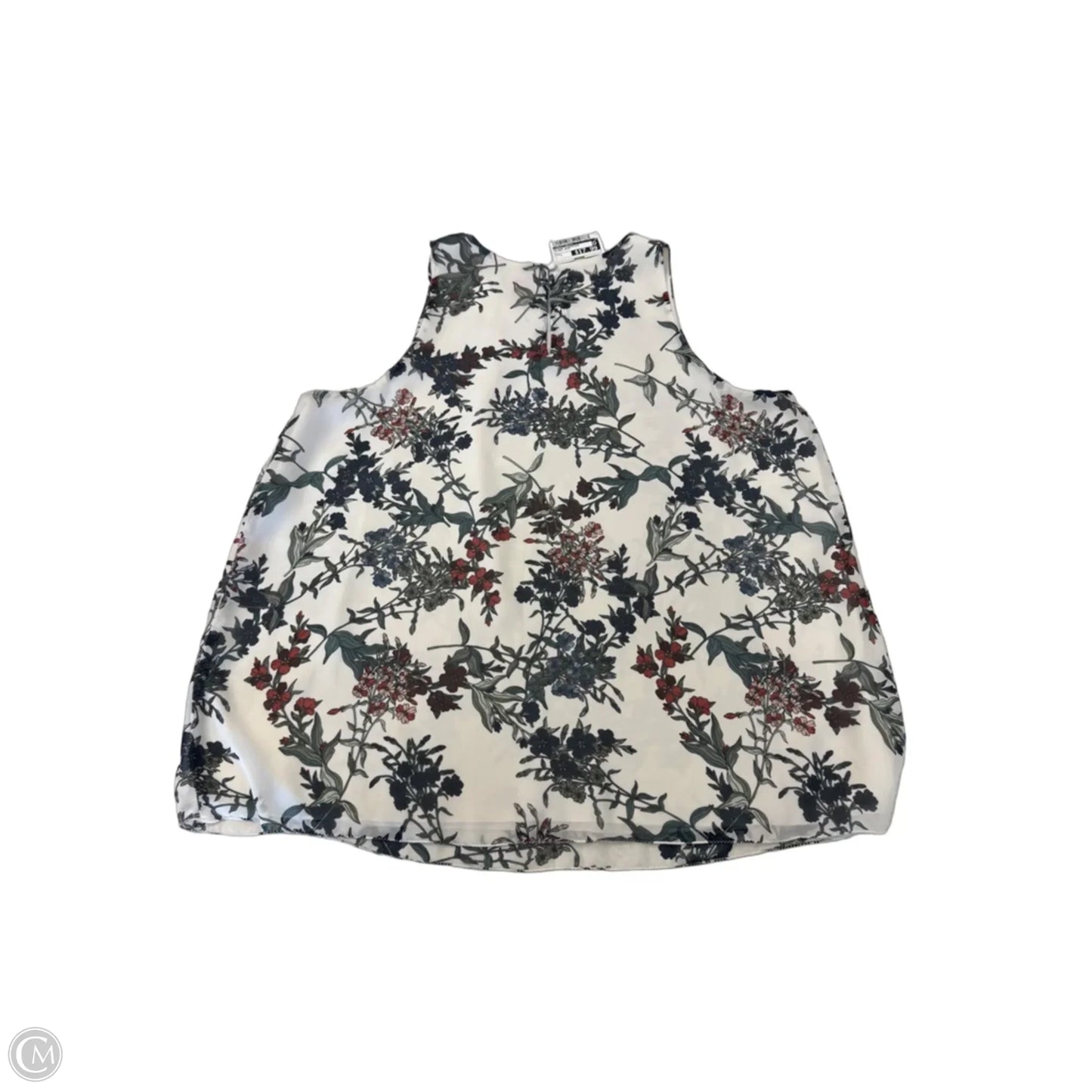 Blouse Sleeveless By Vince Camuto In Floral Print, Size: L