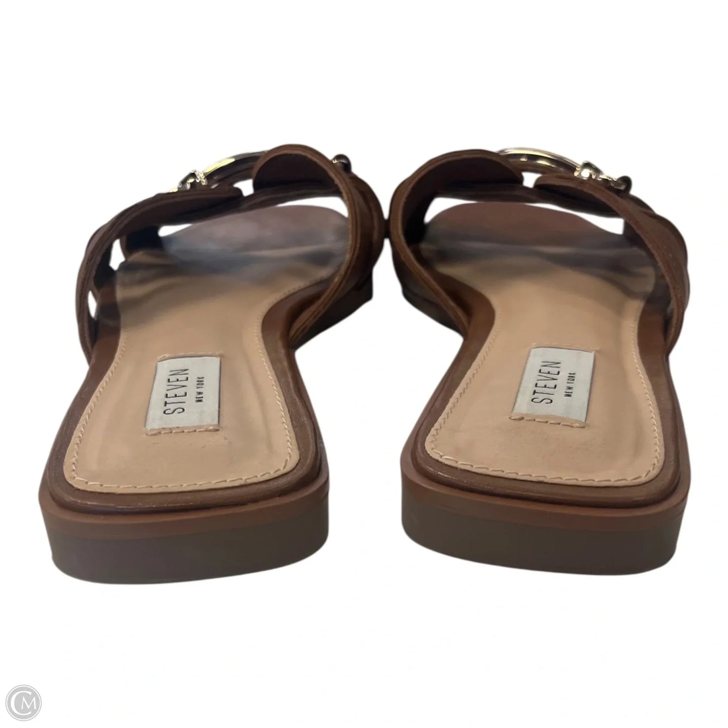 Sandals Flats By Clothes Mentor In Brown, Size: 9
