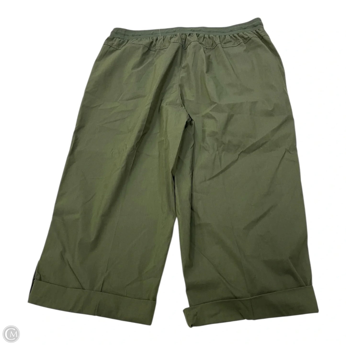 Capris By Clothes Mentor In Green, Size: 1x