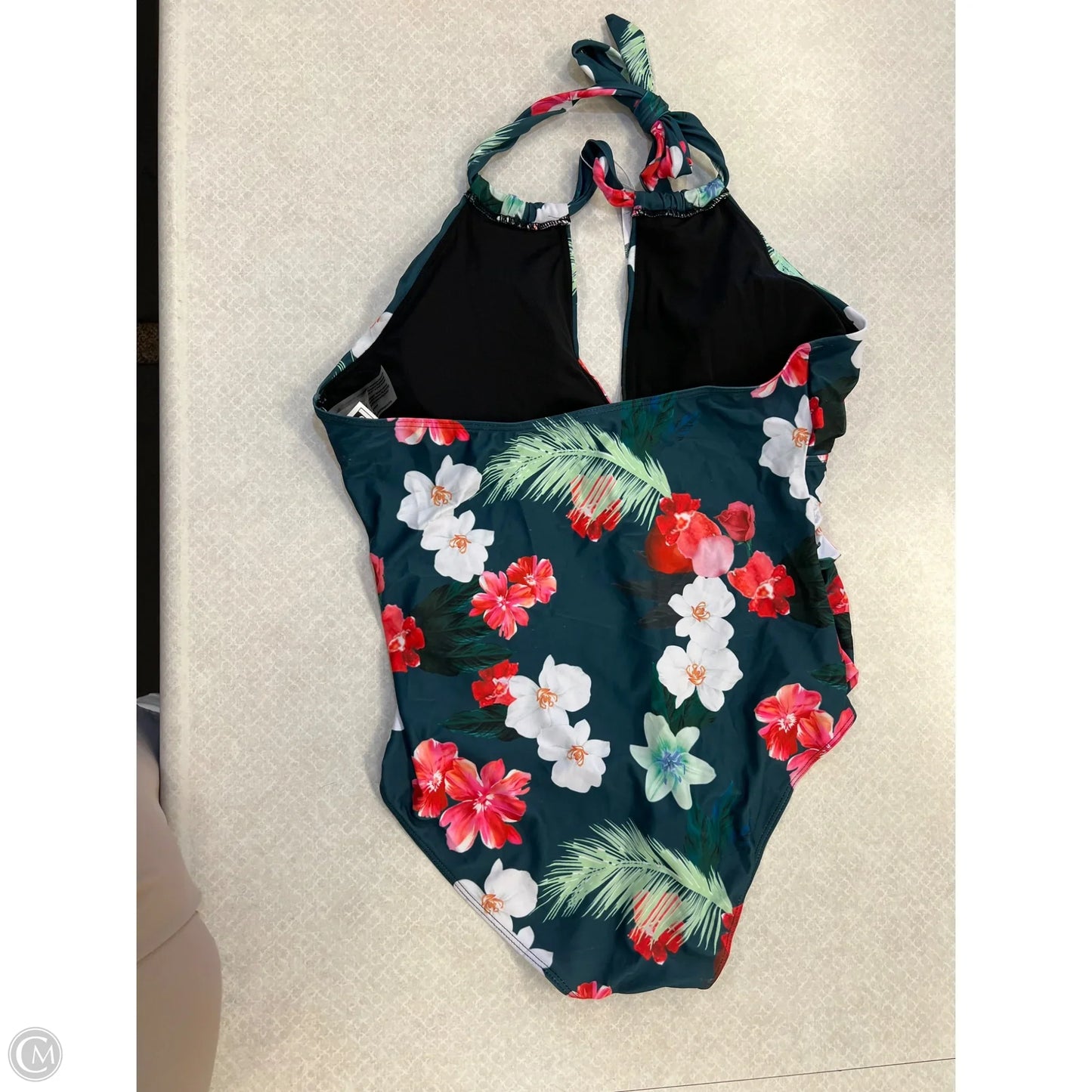 Swimsuit By Clothes Mentor In Floral Print, Size: Xl