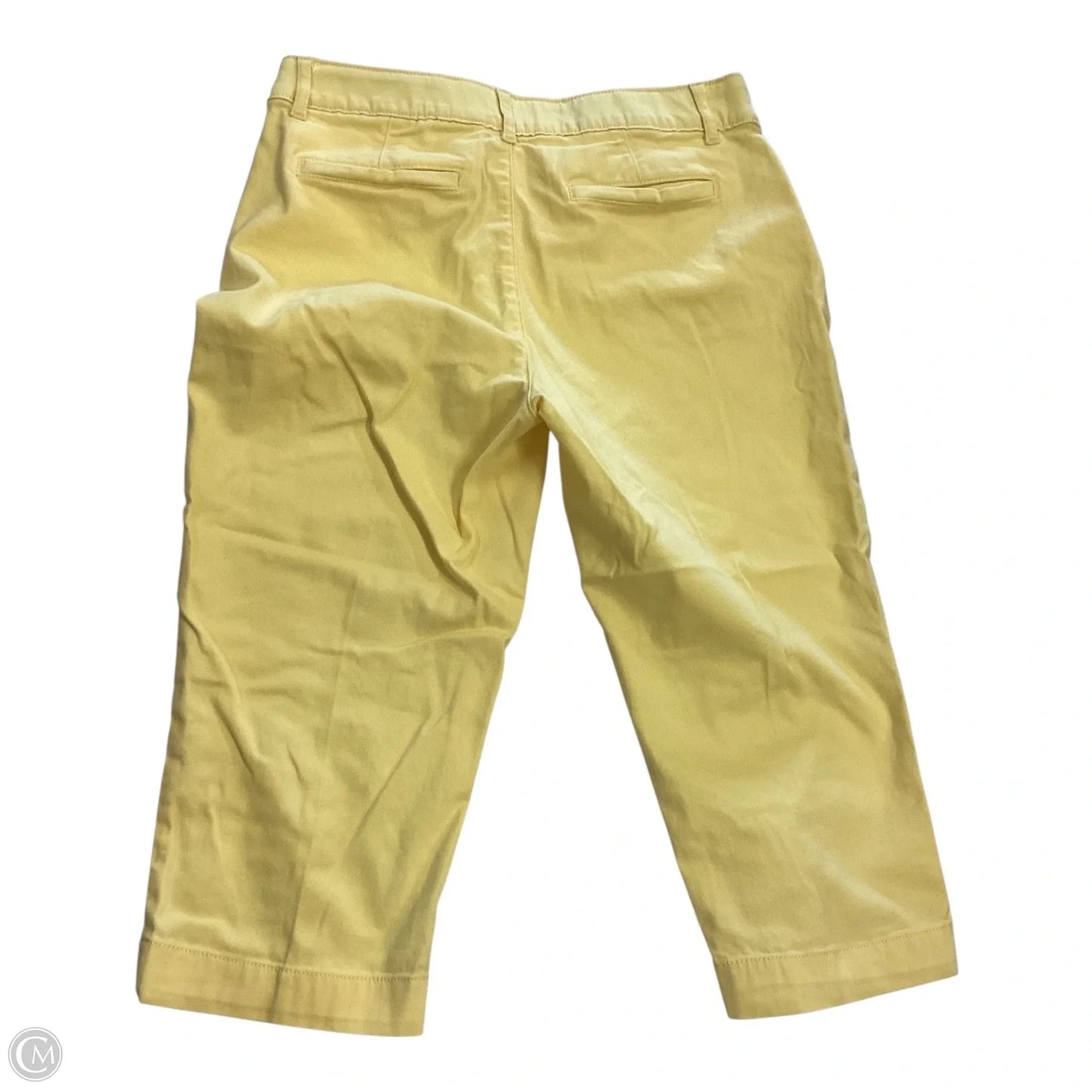 Capris By St Johns Bay In Yellow, Size: 6