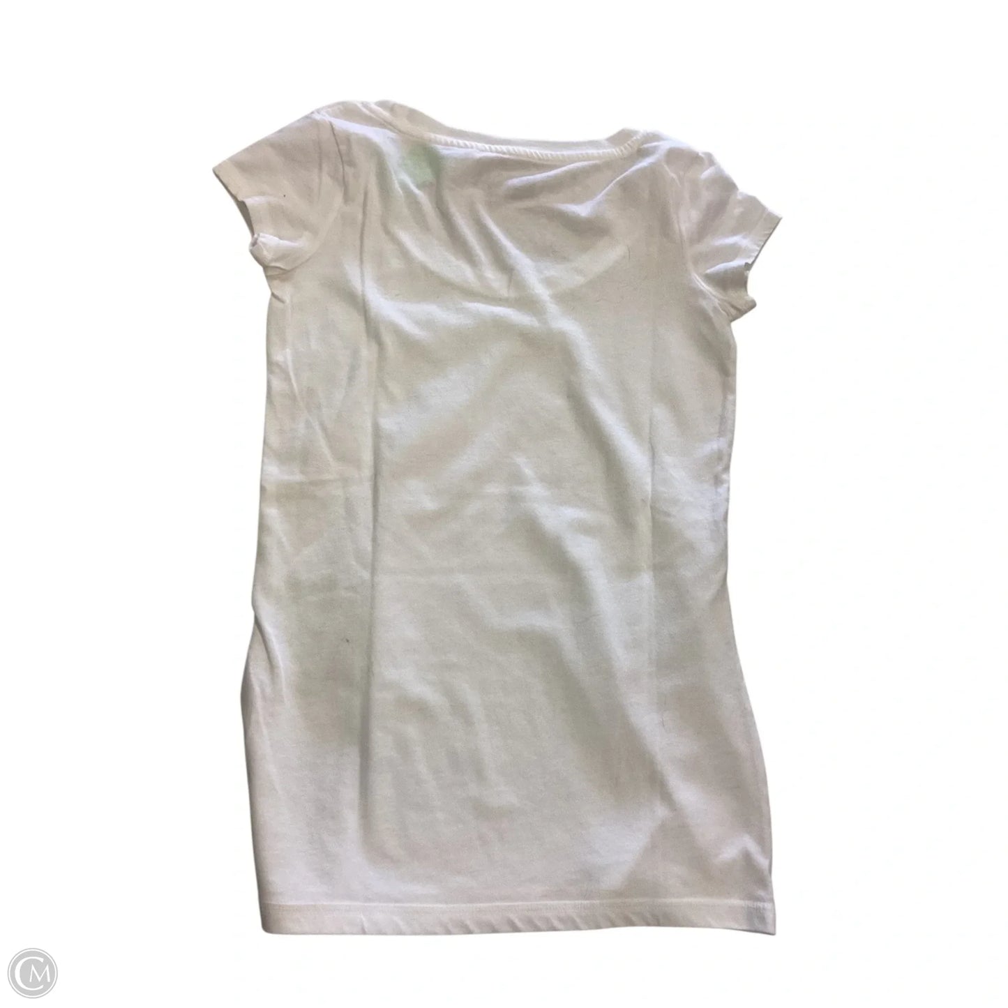 Top Short Sleeve Basic By Mossimo In White, Size: M