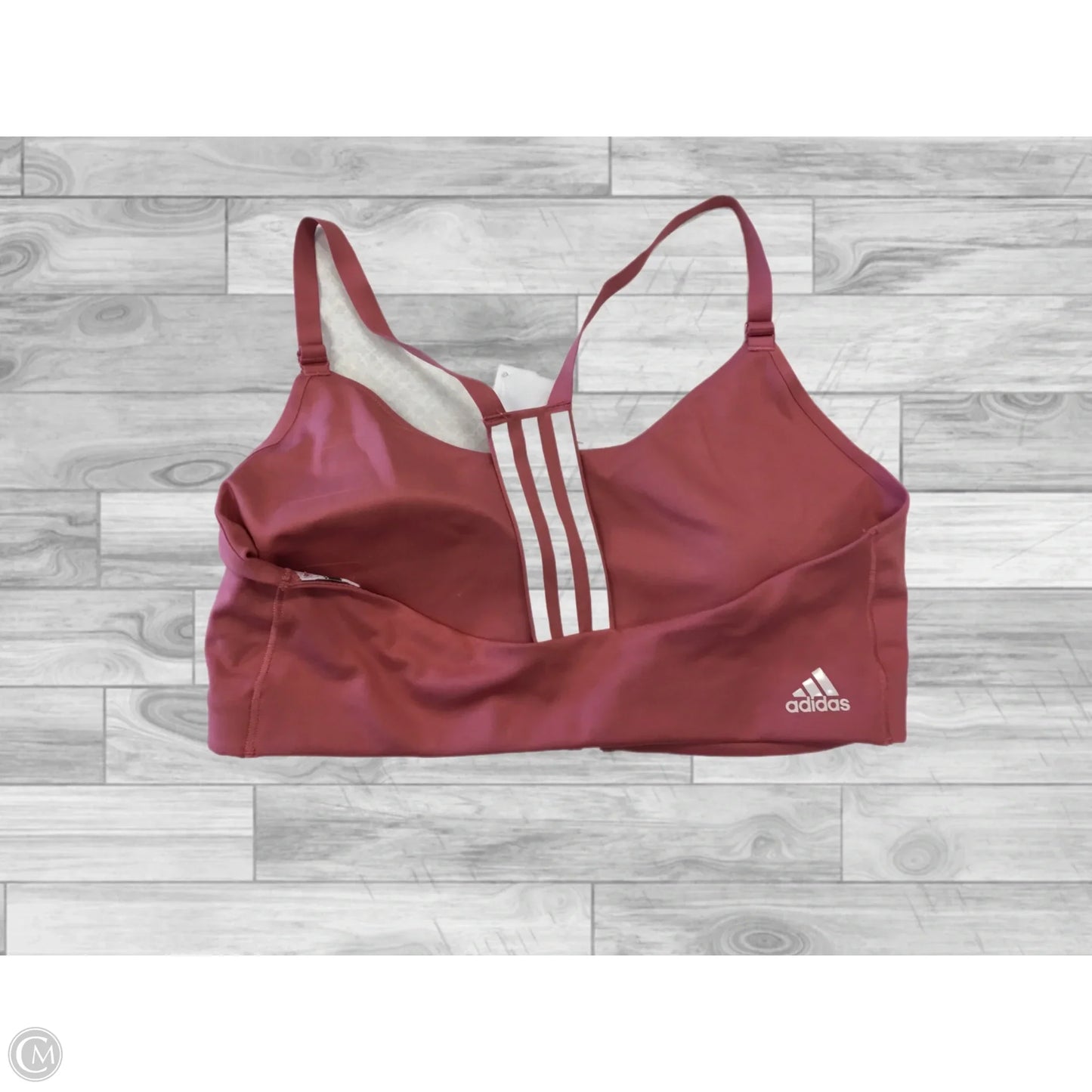 Athletic Bra By Adidas In Pink, Size: 1x