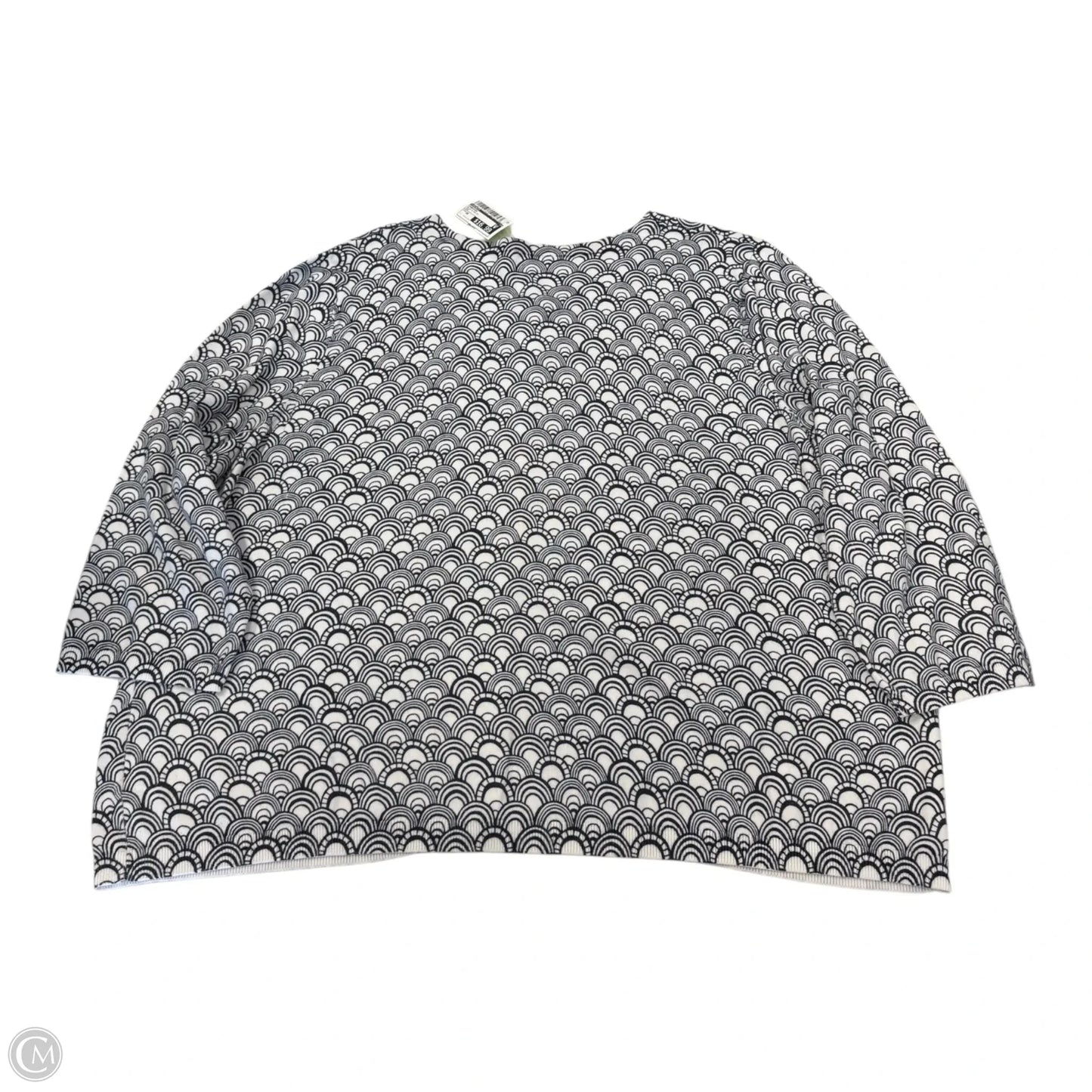 Cardigan By Talbots In Blue & White, Size: 3x