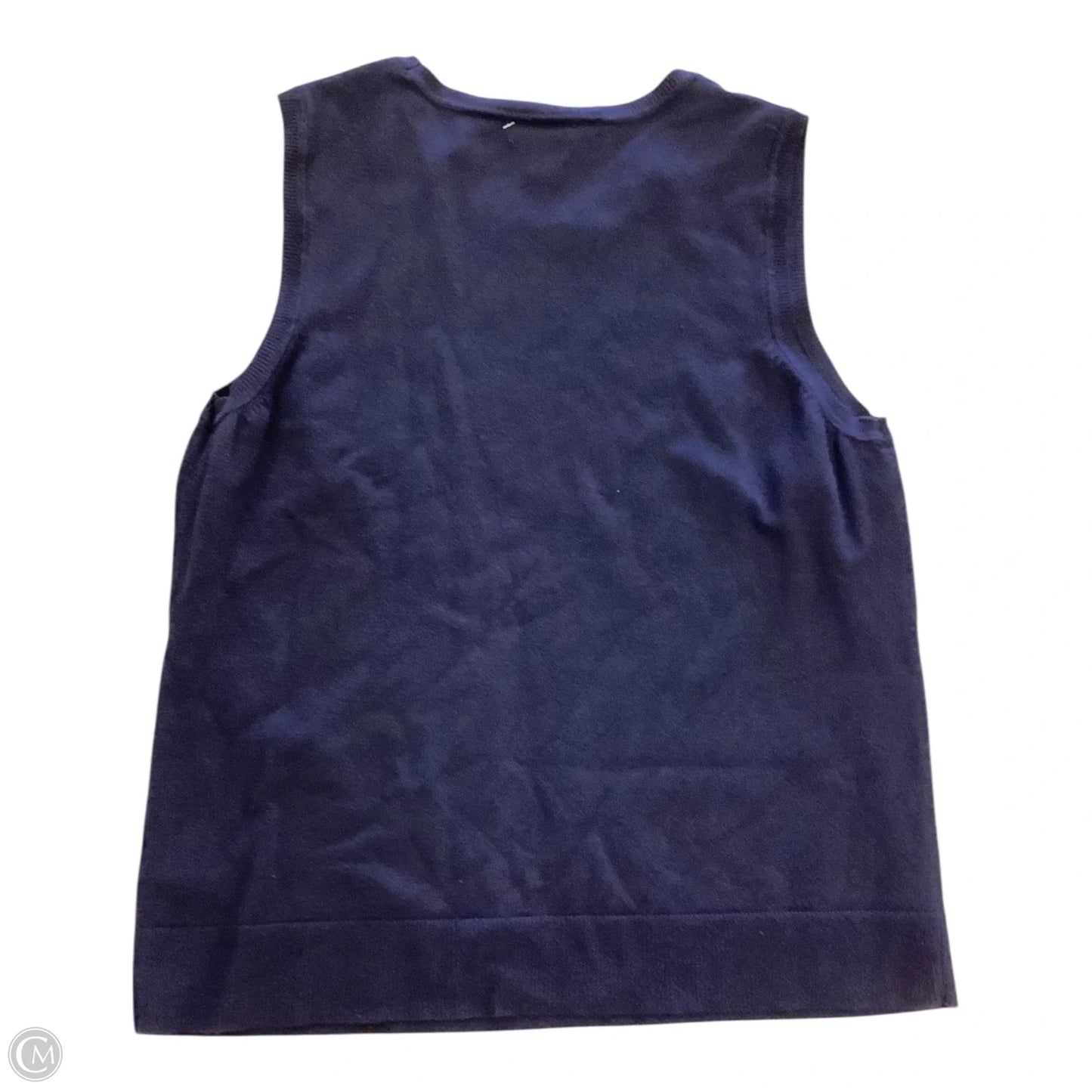 Top Sleeveless By Charter Club In Navy, Size: L