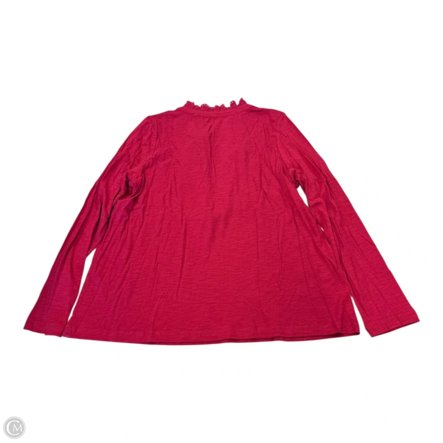 Top Long Sleeve By Loft In Red, Size: L