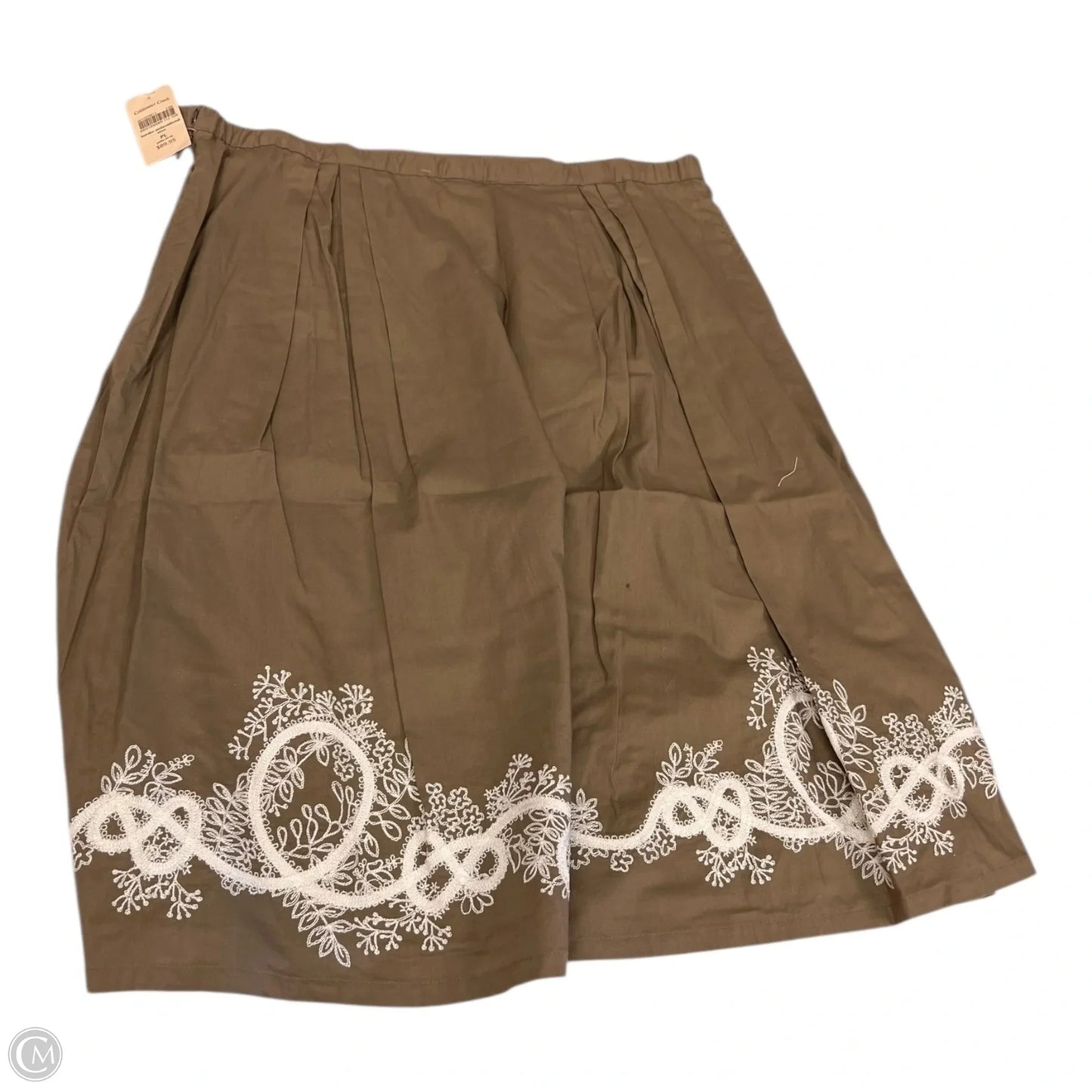 Skirt Maxi By Coldwater Creek In Brown & White, Size: Lp