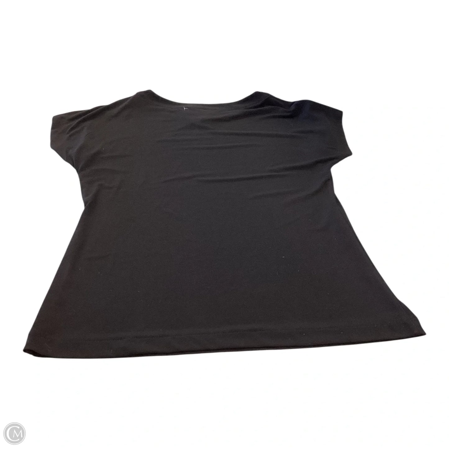 Top Short Sleeve By Dana Buchman In Black, Size: M