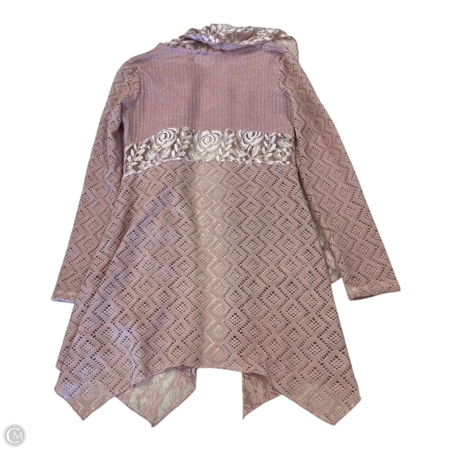 Cardigan By Clothes Mentor In Pink, Size: S