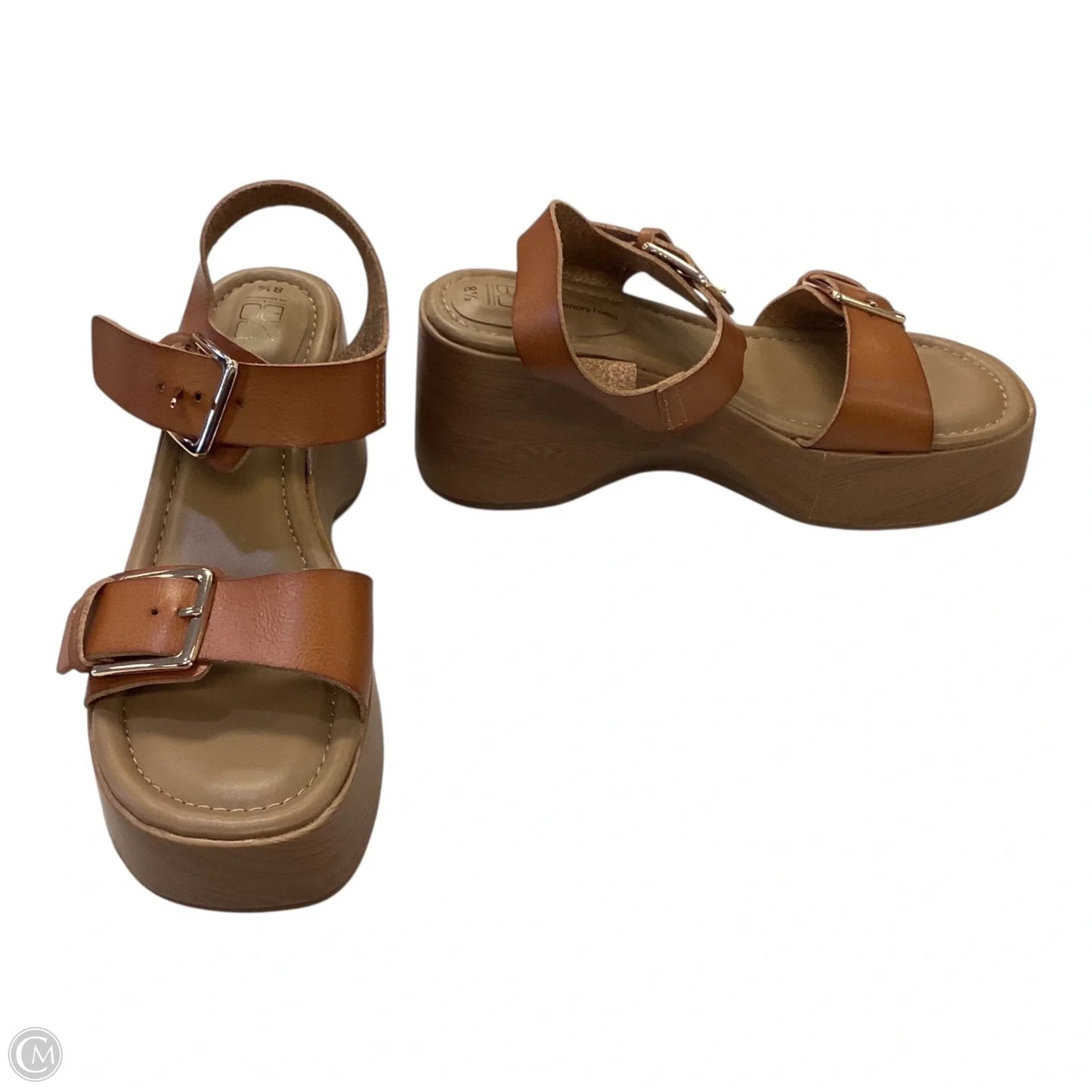 Sandals Heels Platform By No Boundaries In Brown, Size: 8.5