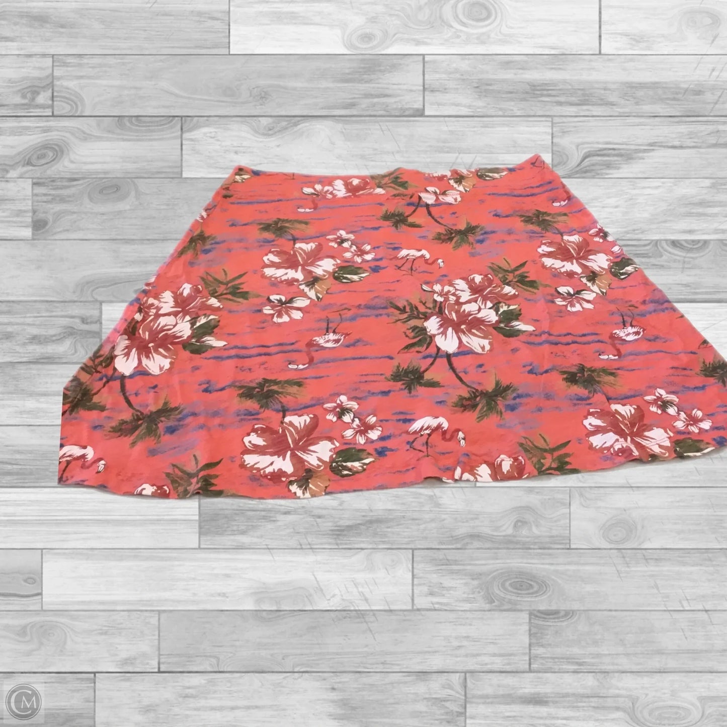Skirt Mini & Short By Fresh Produce In Floral Print, Size: L