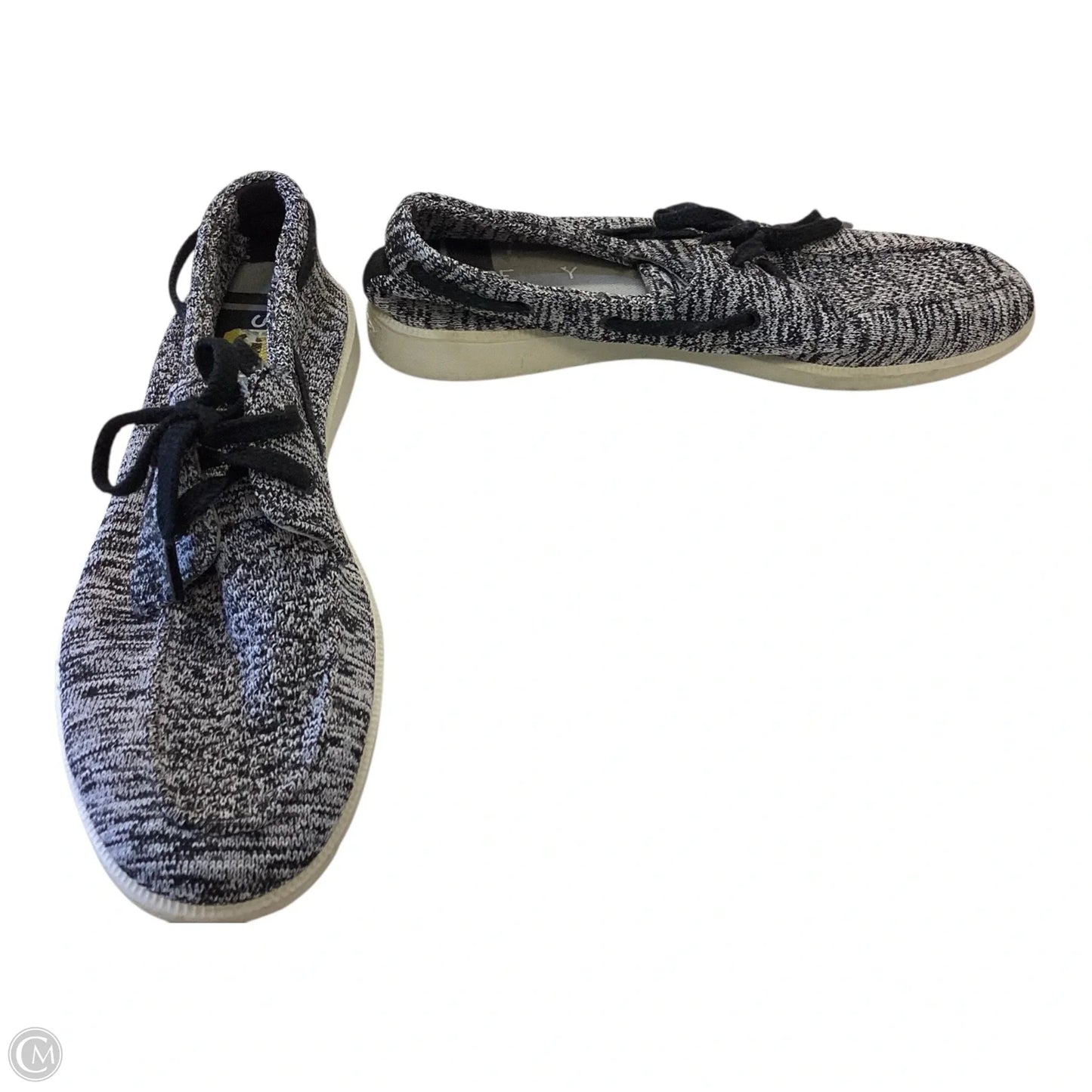 Shoes Sneakers By Sperry In Black & Grey, Size: 9