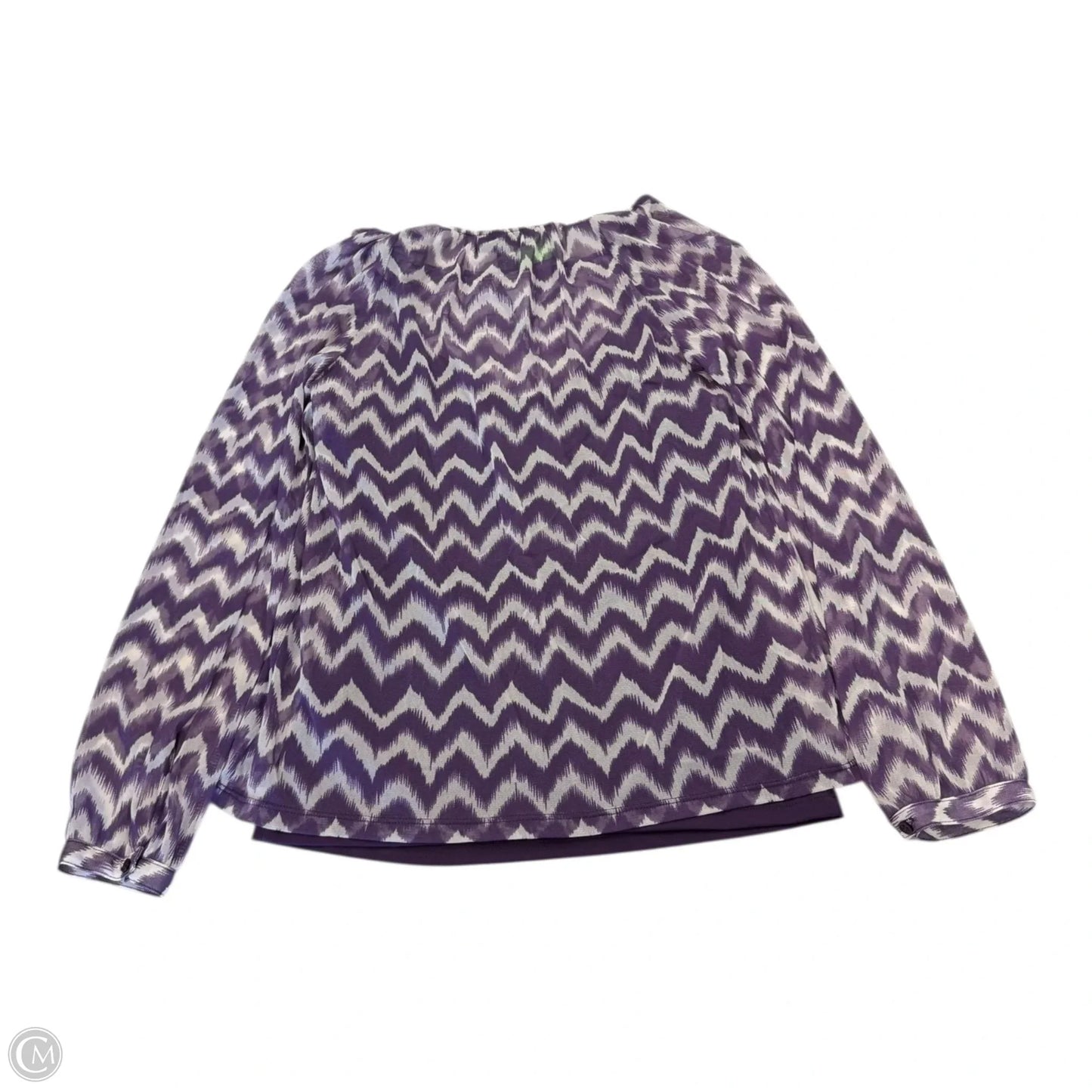 Top 3/4 Sleeve By Inc In Striped Pattern, Size: M